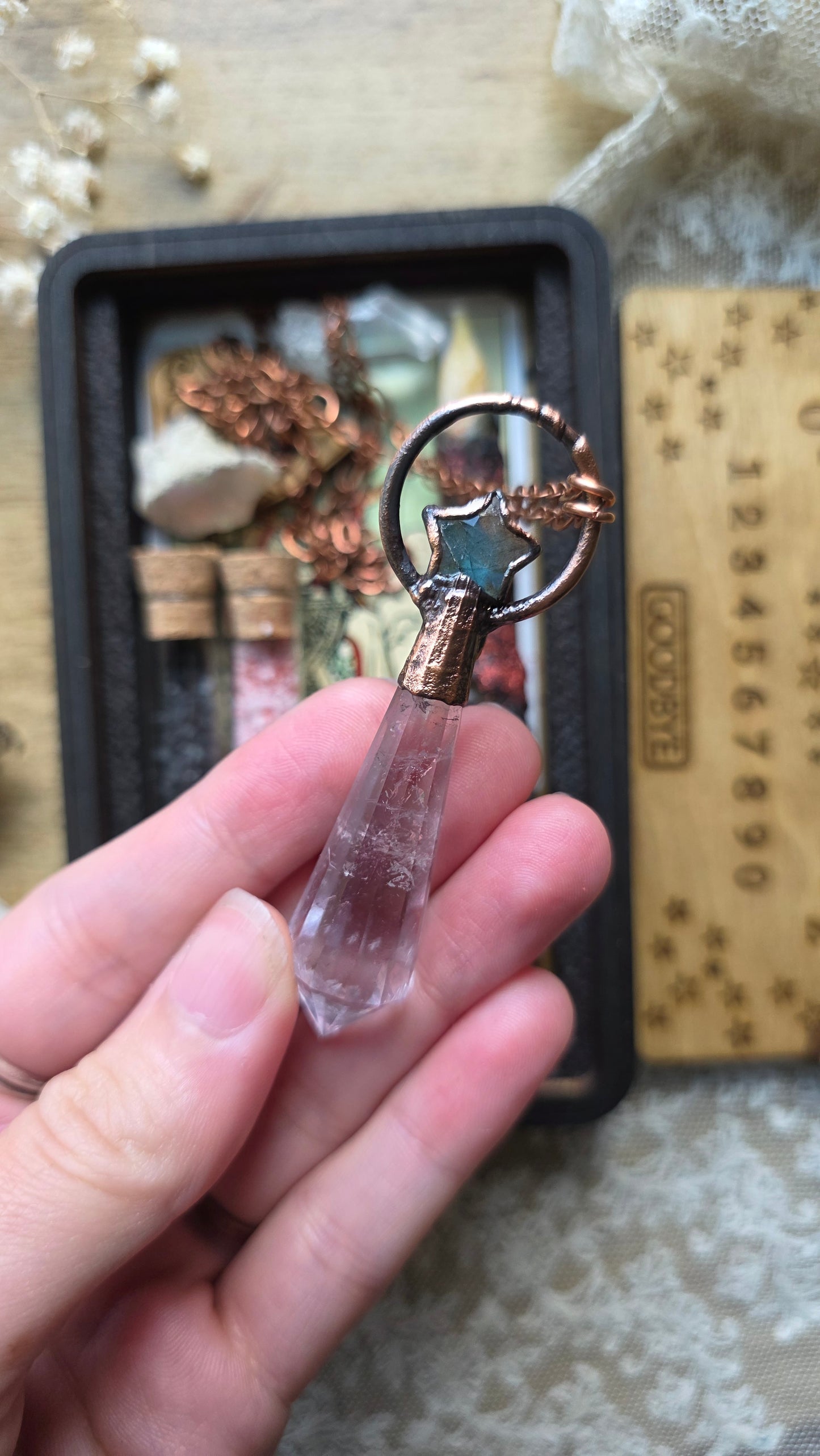 Astra: Wooden Ouija Spell and Pendulum Kit, Jdrewsilvers collaboration