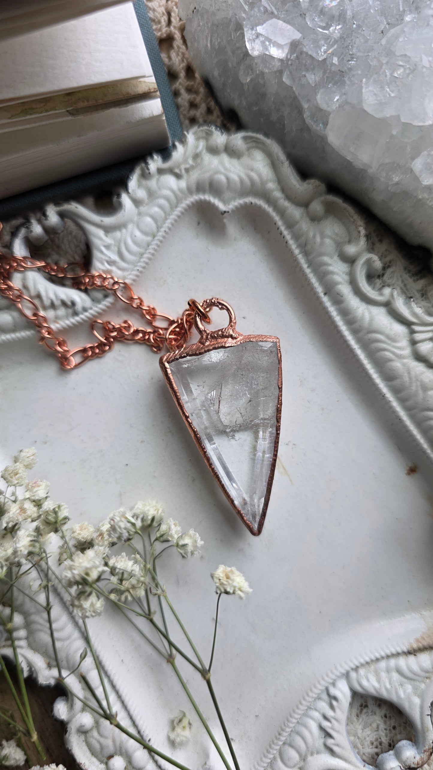Manifestation Quartz Copper Necklace