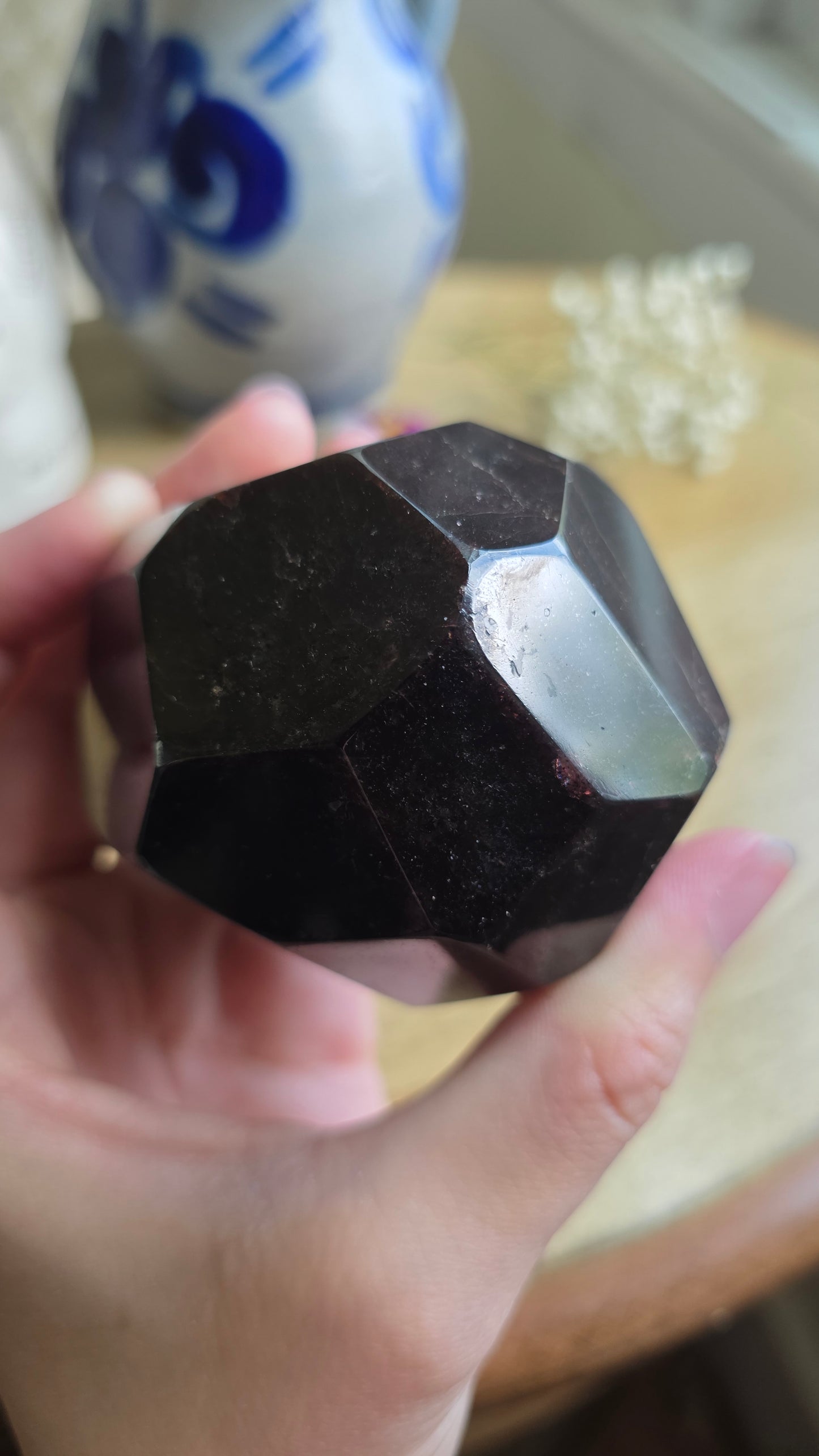 Garnet dodechahedron no. 1