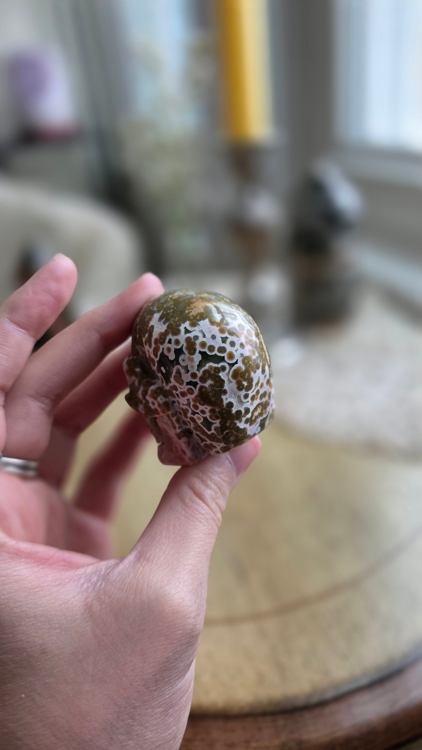 Ocean Jasper Skull 2