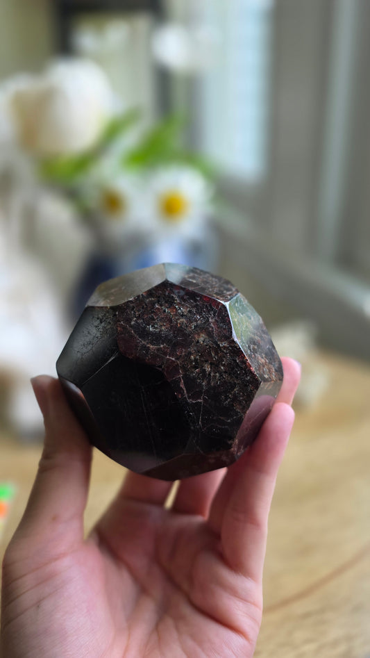 Garnet dodechahedron no. 4