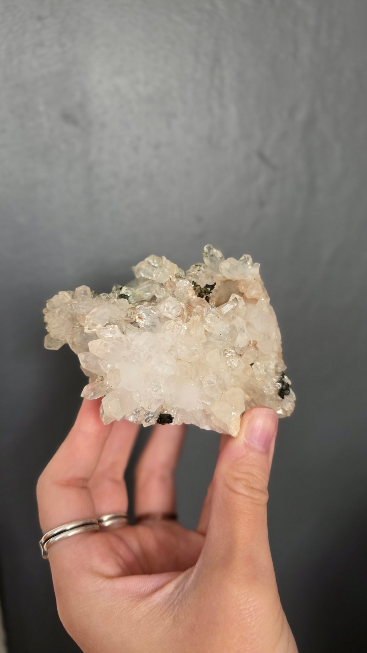 Epidote in Quartz