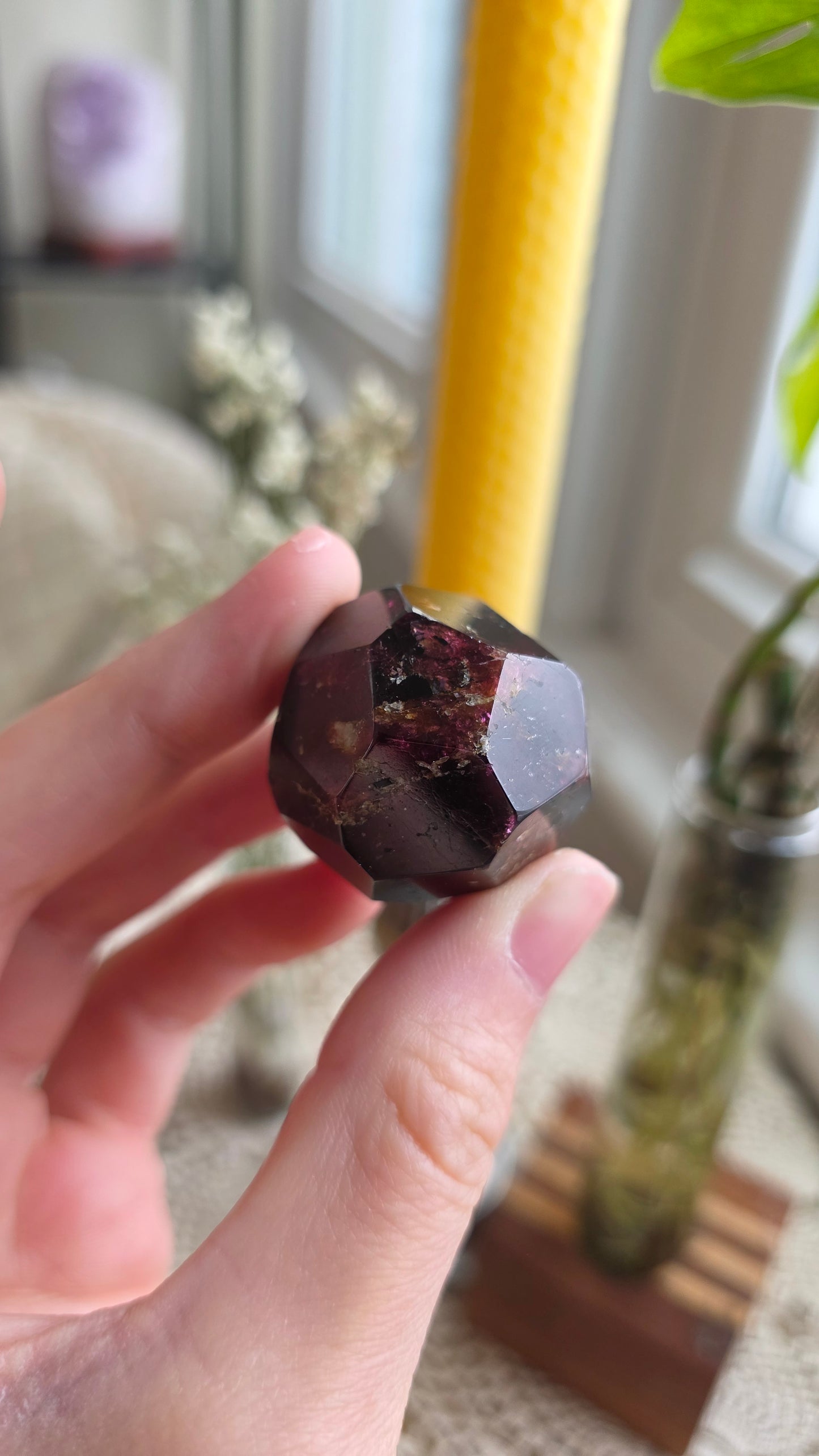 Raspberry Garnet Dodechahedron 6