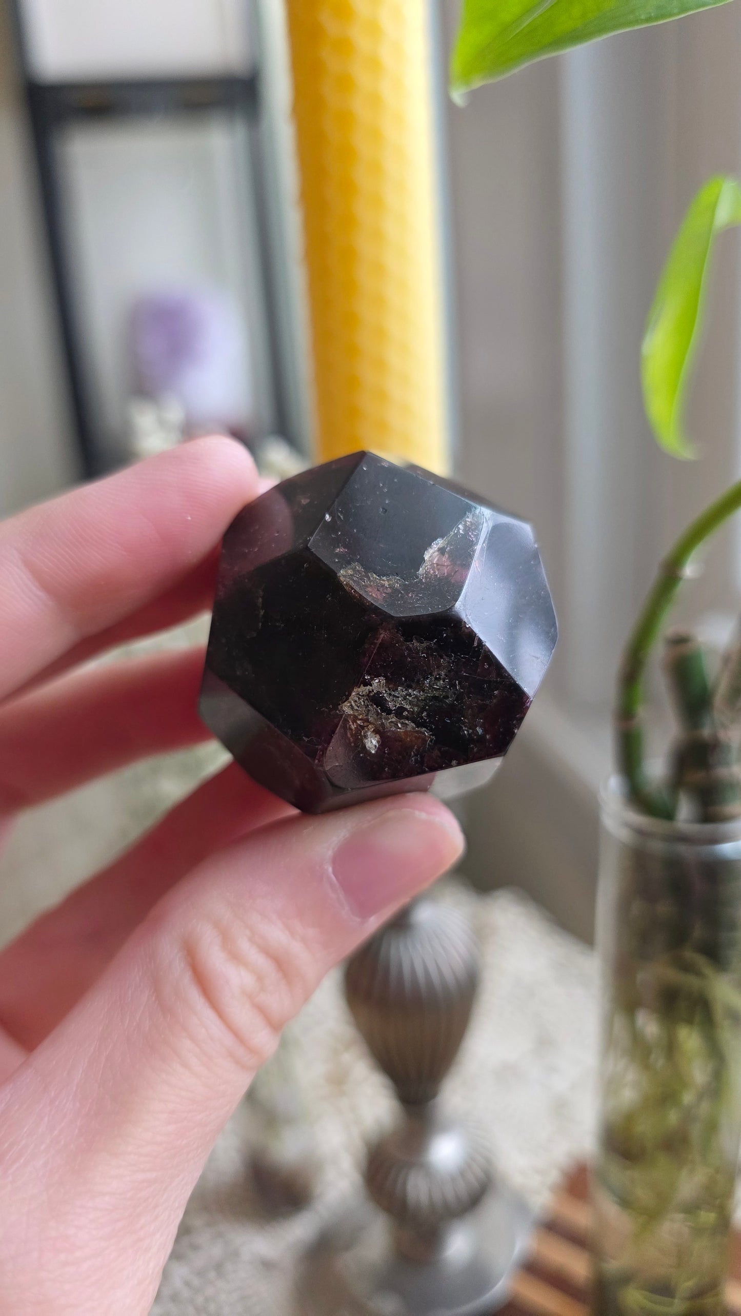 Raspberry Garnet Dodechahedron 12