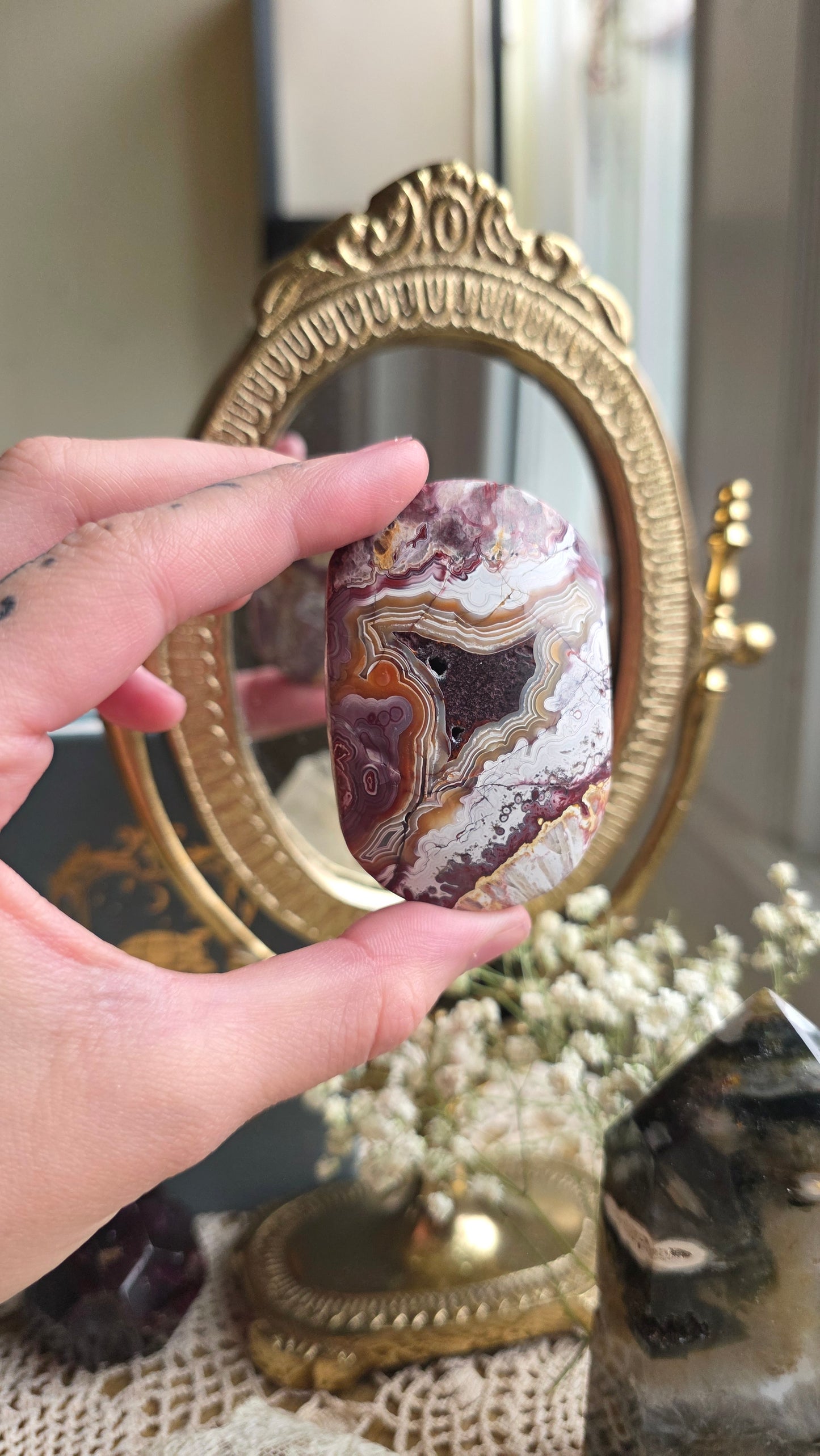 Crazy lace agate palmstone no.1