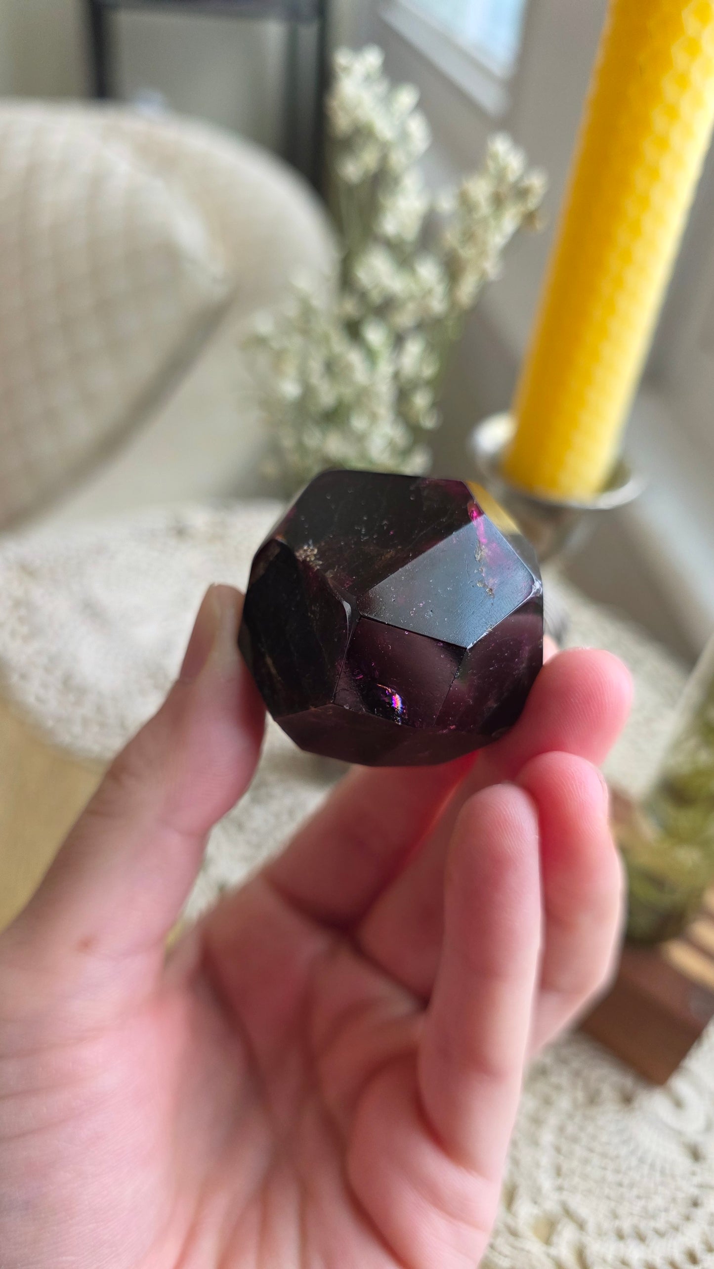 Raspberry Garnet Dodechahedron 5