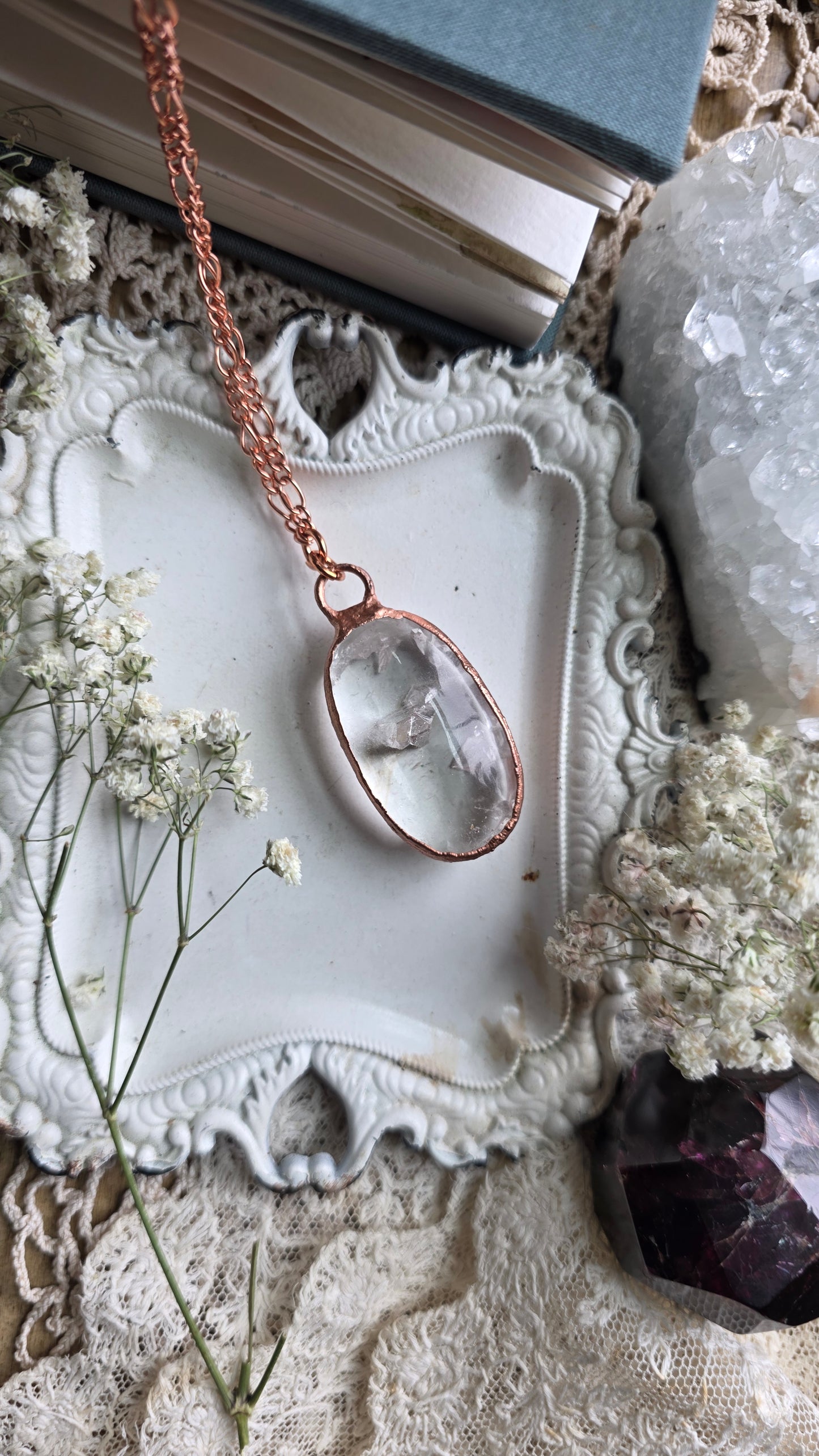 Manifestation Quartz Copper Necklace