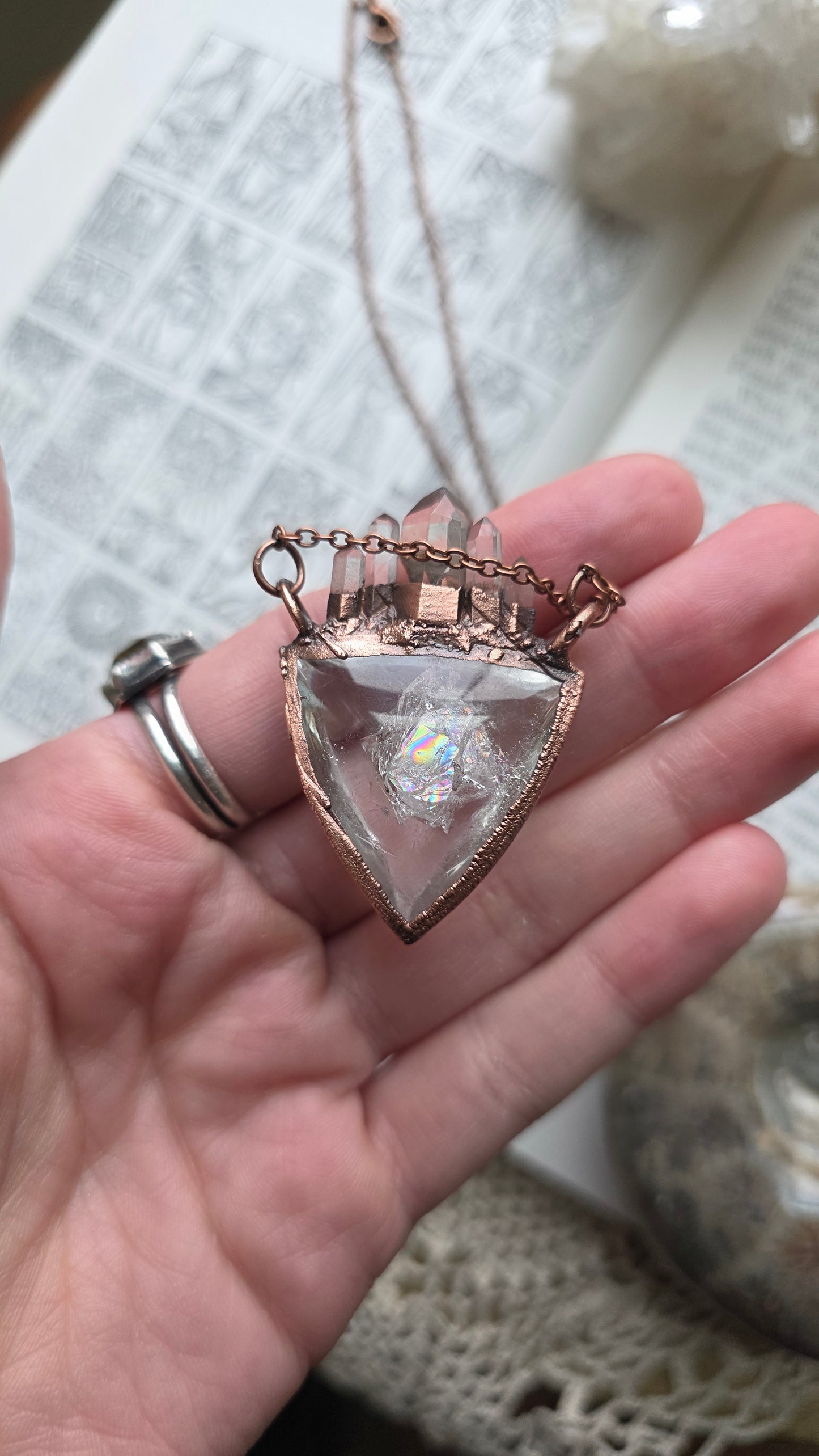 Stardust Manifestation Quartz Pendant
