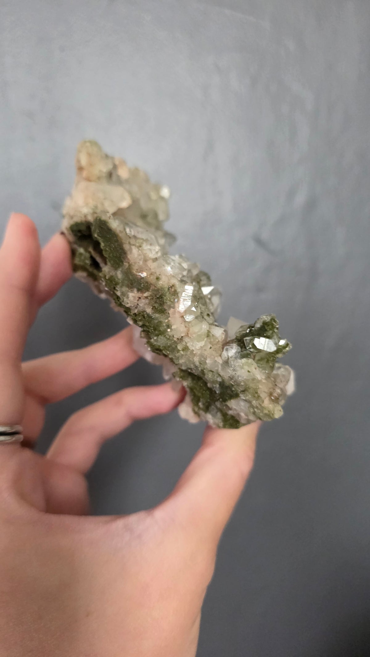 Epidote in Quartz