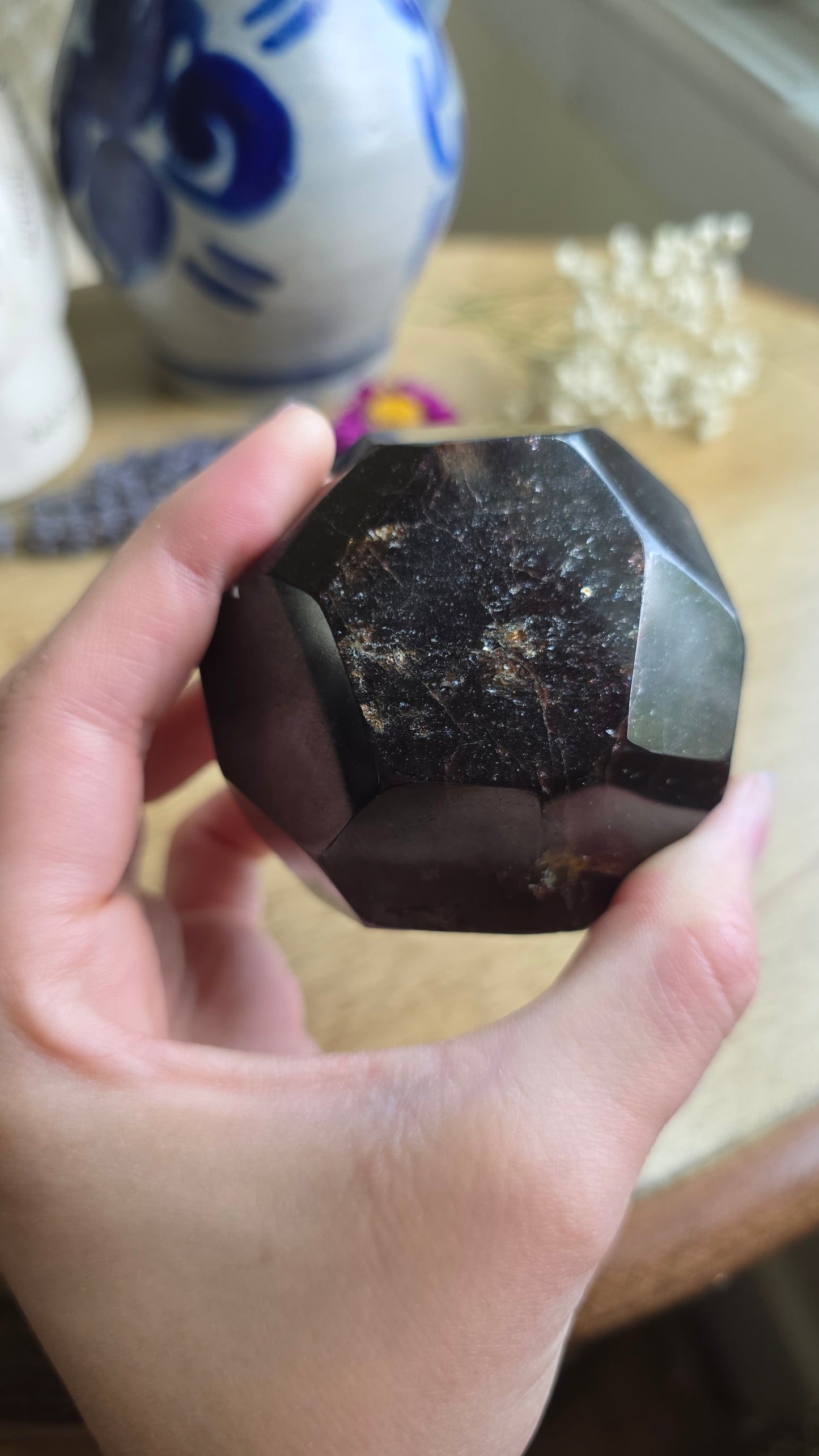 Garnet dodechahedron no. 1