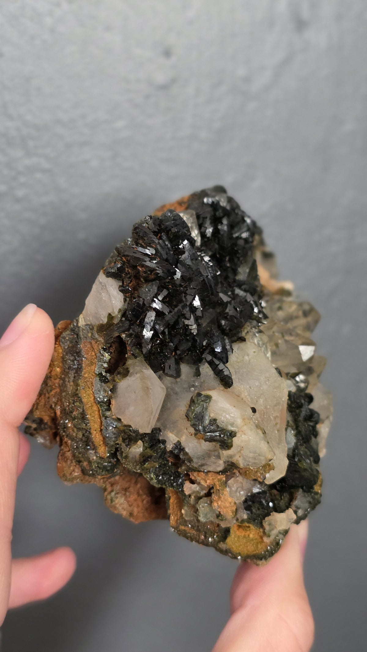 Epidote in Quartz