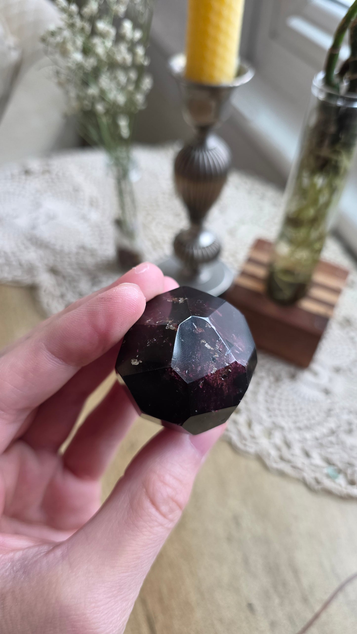 Raspberry Garnet Dodechahedron 2