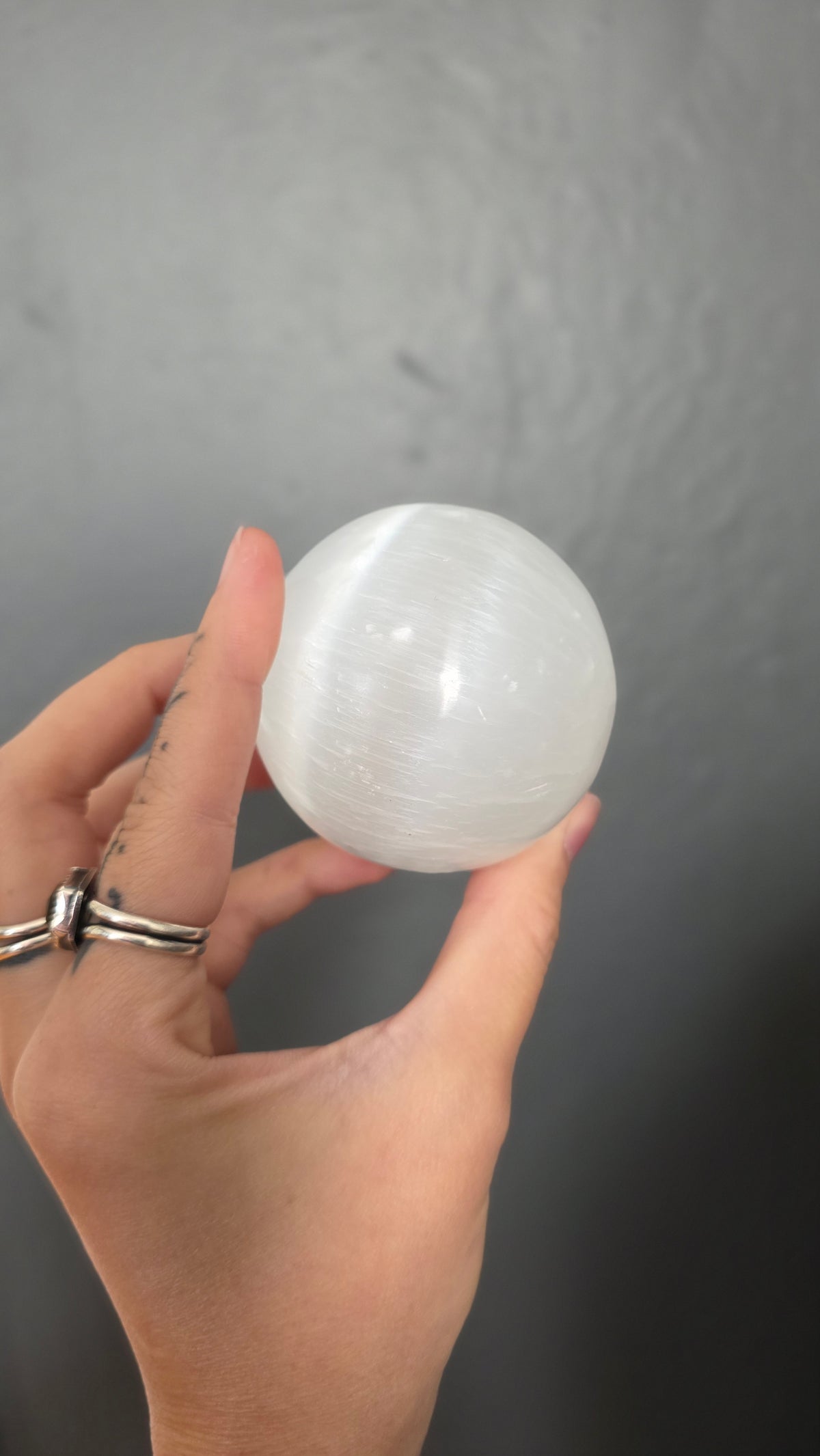 Selenite sphere
