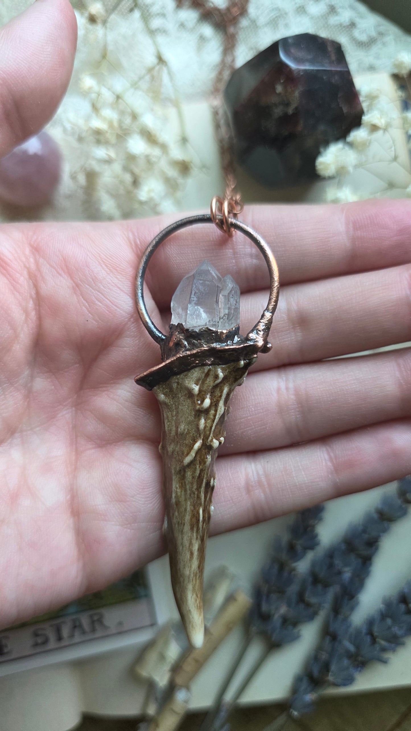 Fable: Antler Shed with Quartz