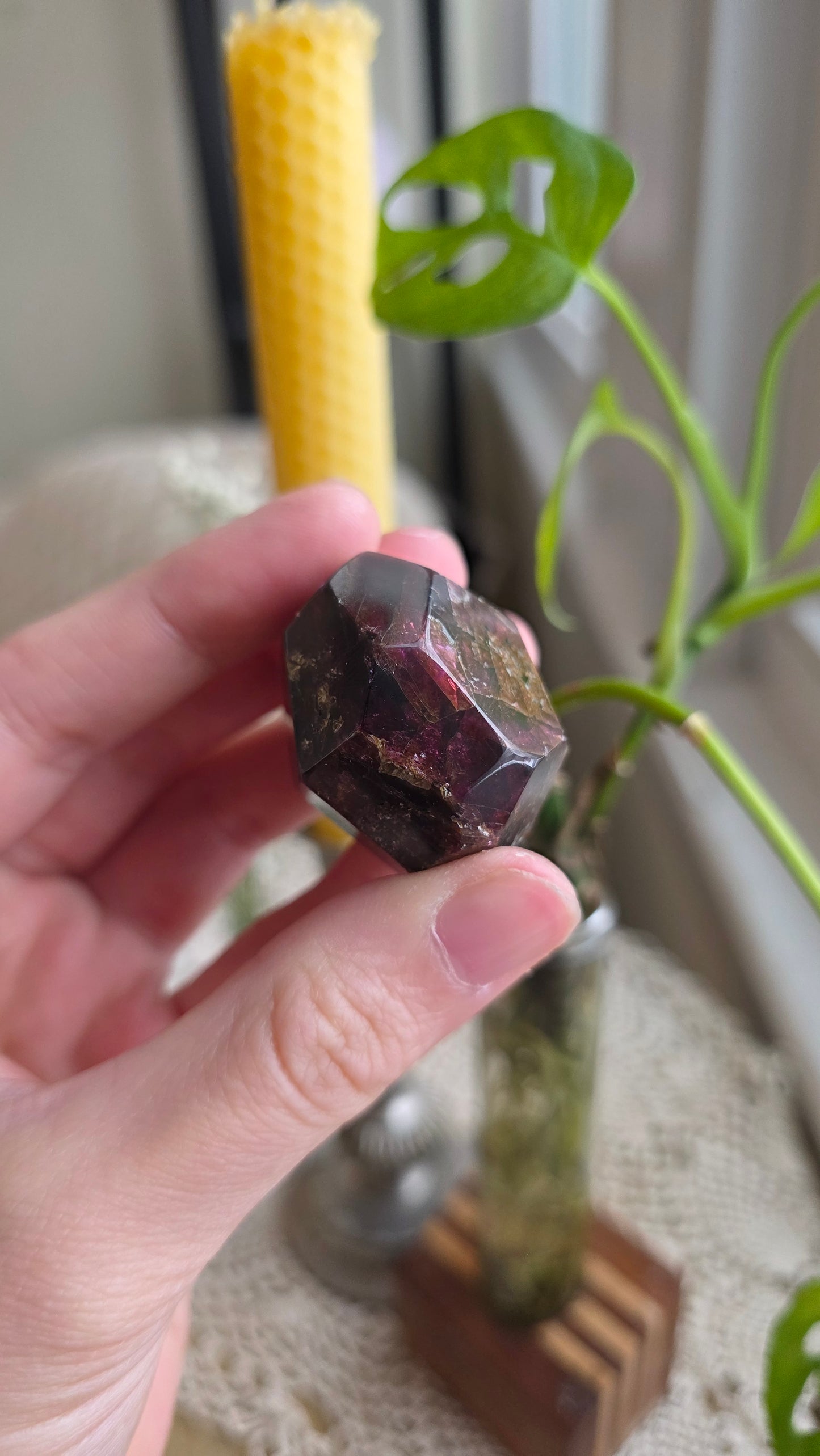 Raspberry Garnet Dodechahedron 15