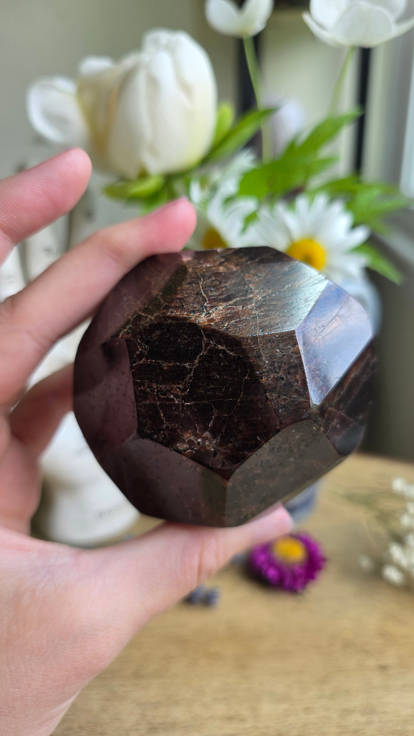 Garnet dodecahedron No.2