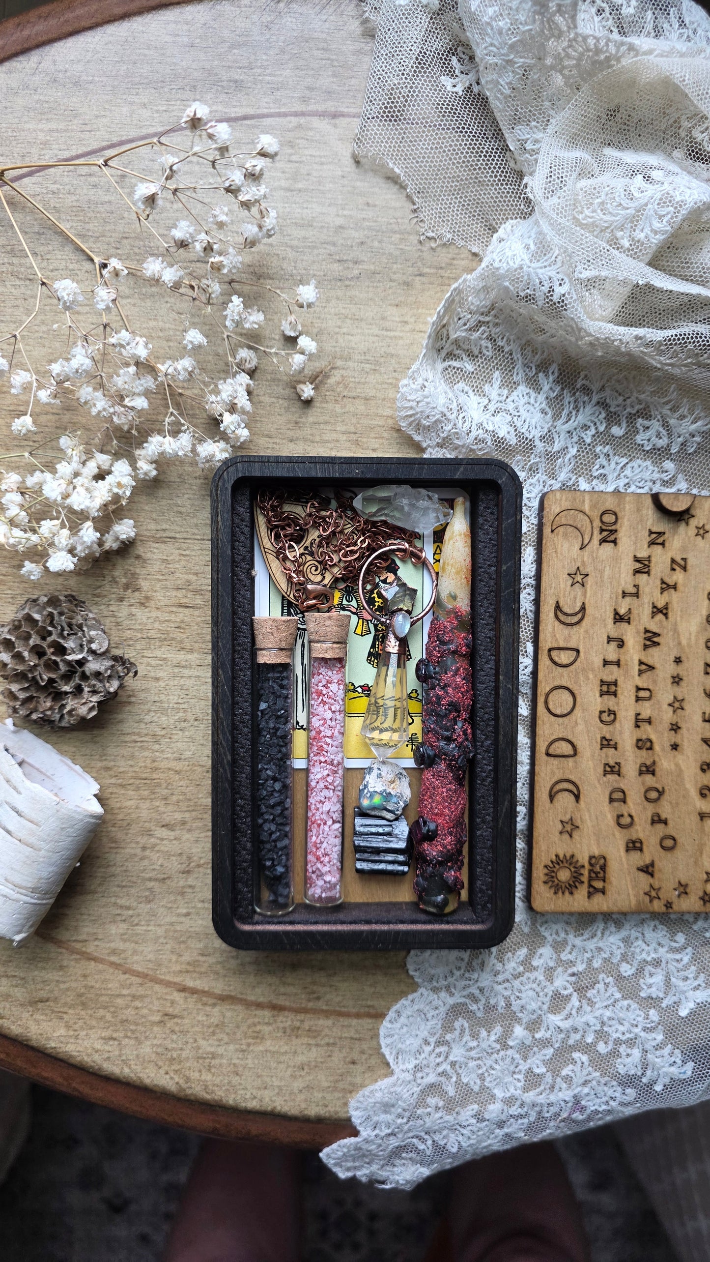Stella: Wooden Ouija Spell and Pendulum Kit, Jdrewsilvers collaboration