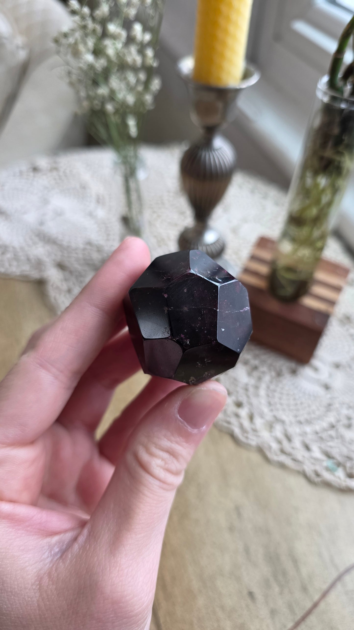 Raspberry Garnet Dodechahedron 2