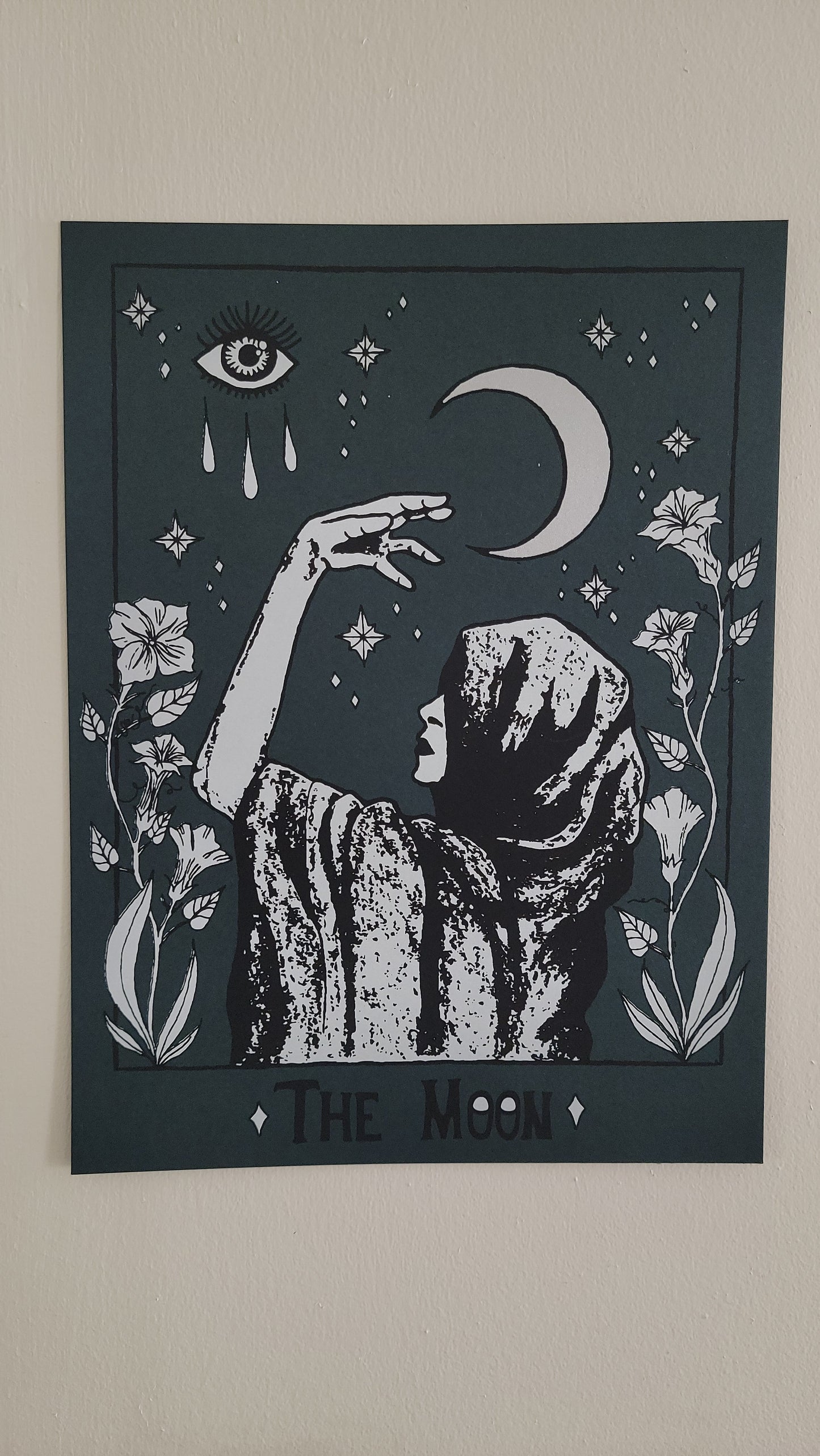 Limited! The Moon Original Drawing Screen Print