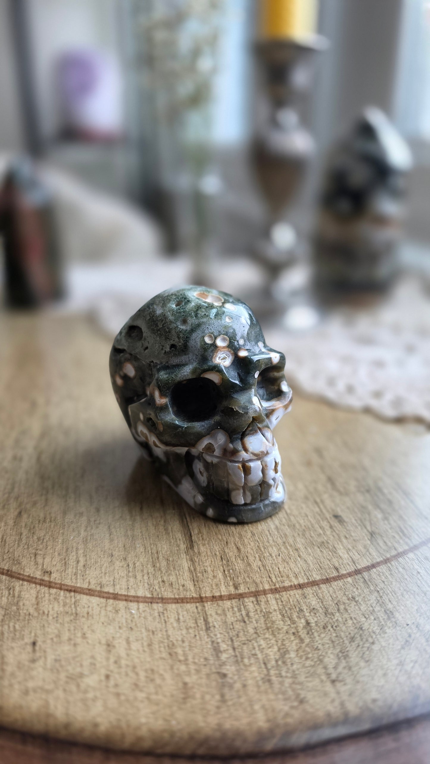 Ocean Jasper Skull 6