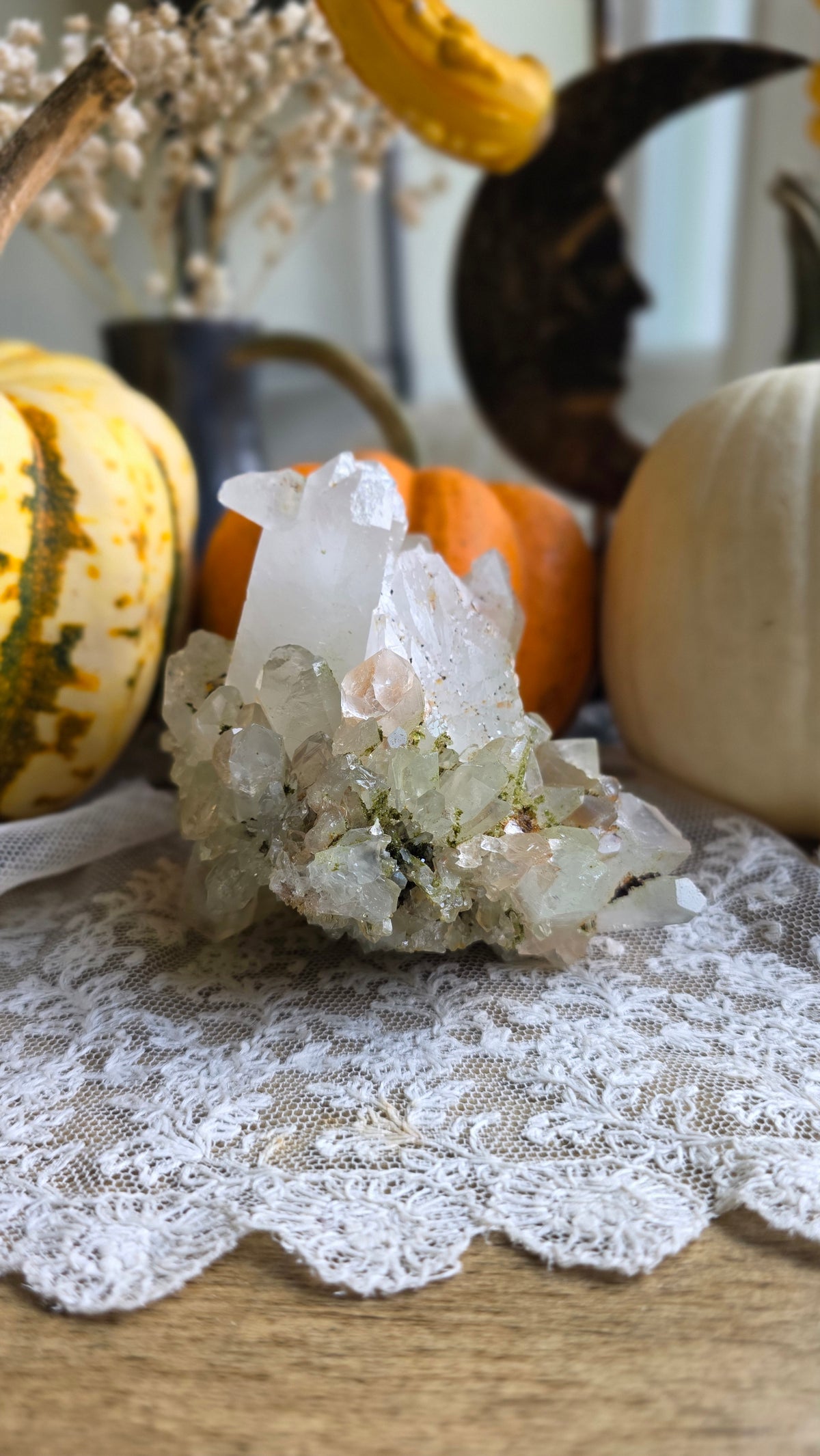 Epidote in Quartz