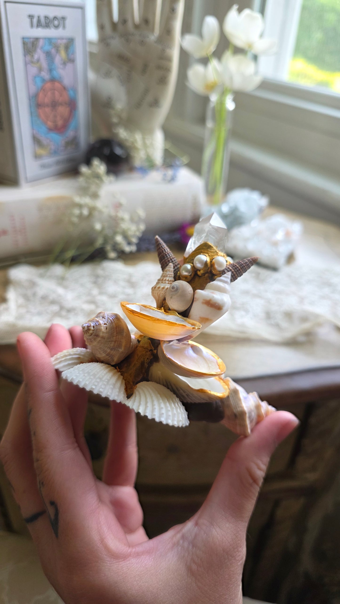 Aphrodite Real Shell Offering/Trinket Dish
