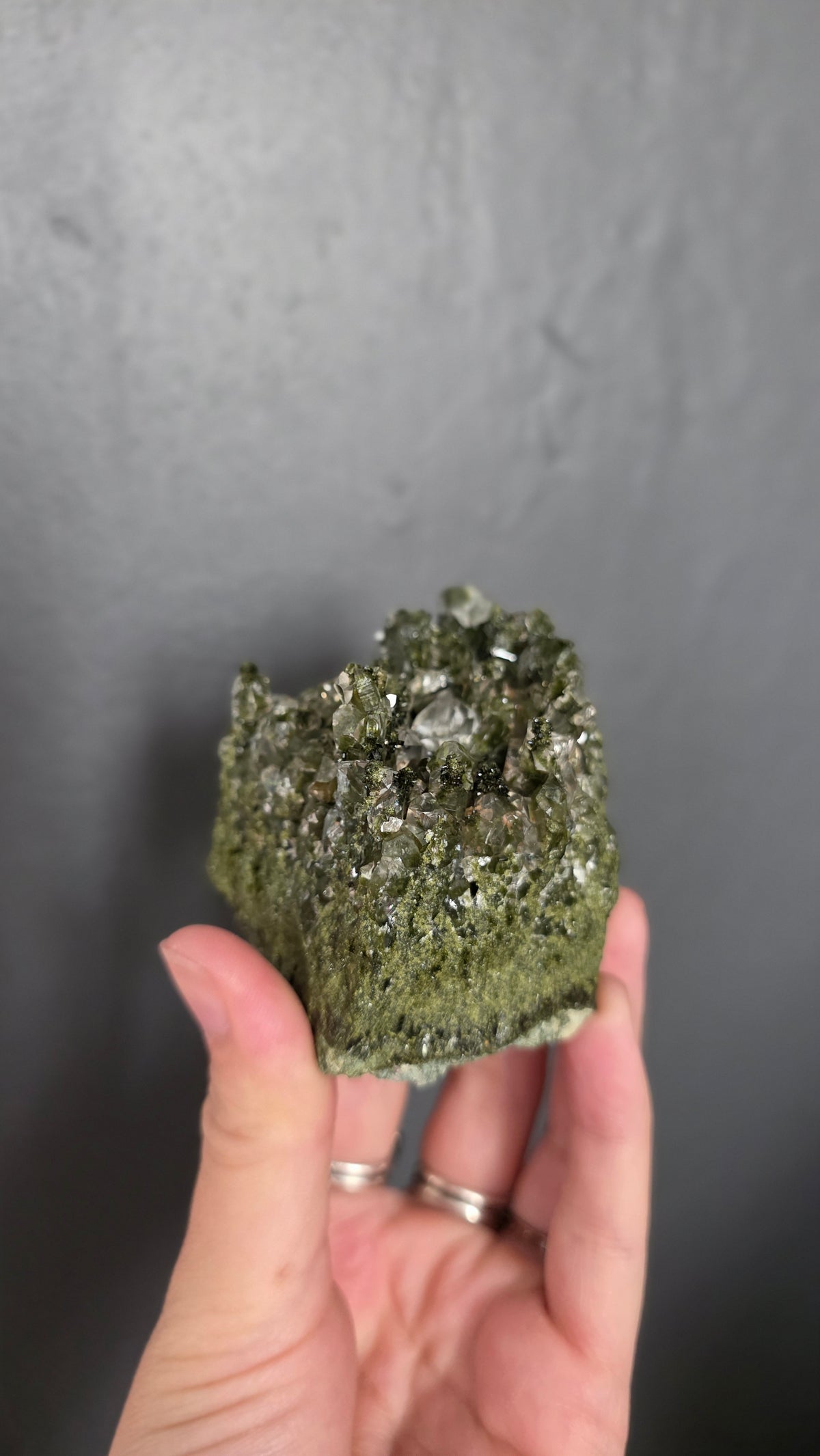 Epidote in Quartz