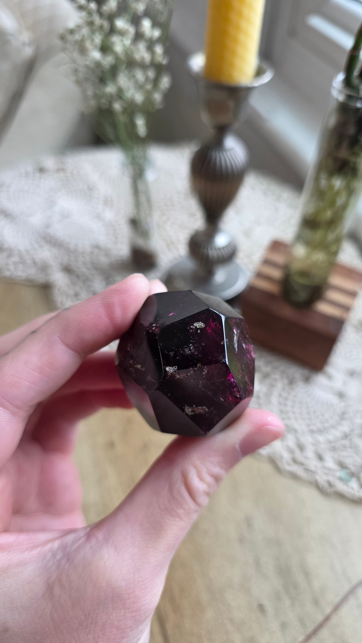 Raspberry Garnet Dodechahedron 2