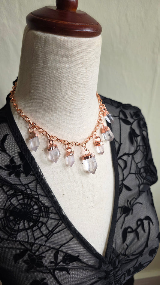 Quartz Point Copper Statement Choker