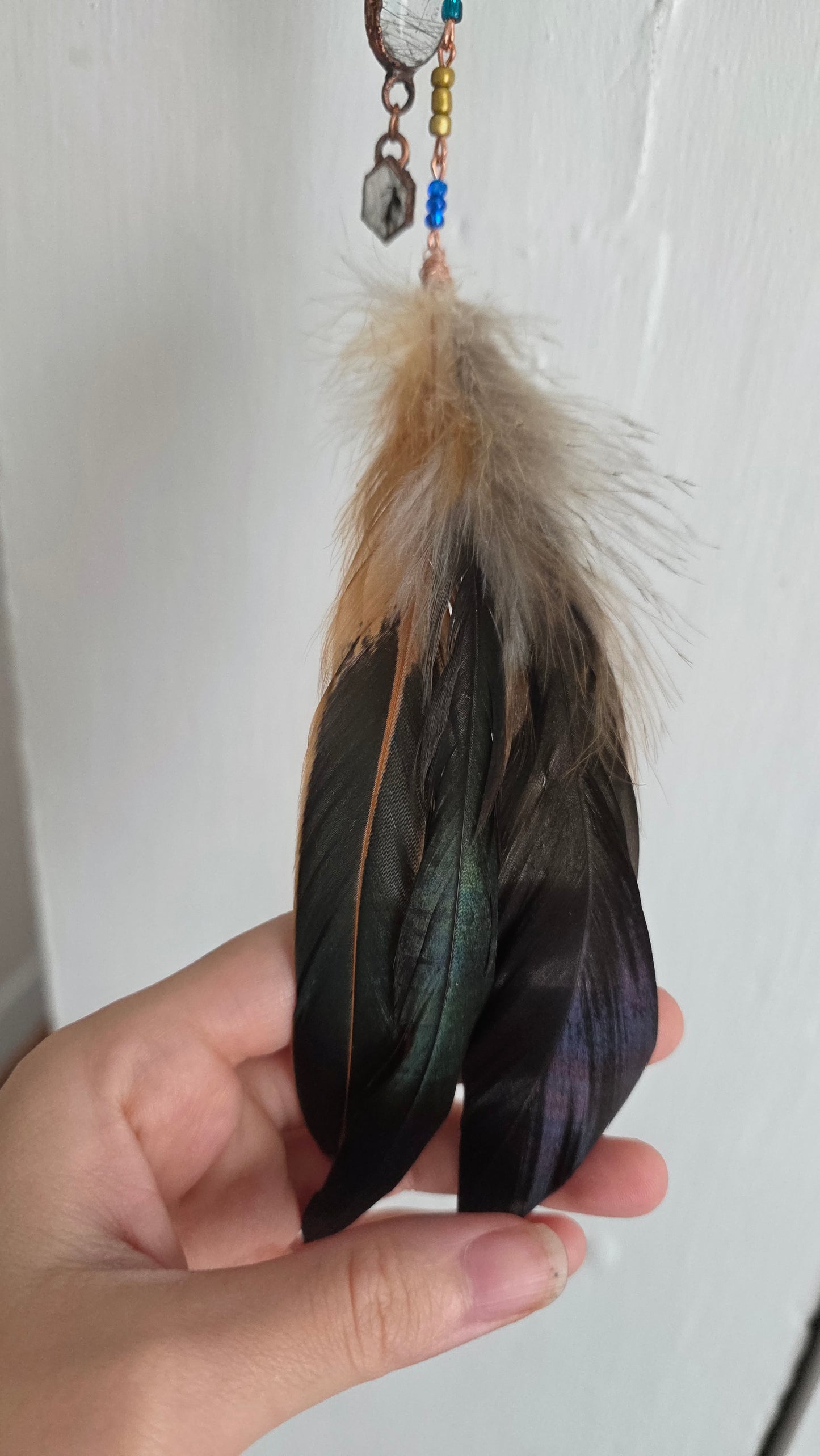 Moon Guardian Hand Sculpted Hanging Decor