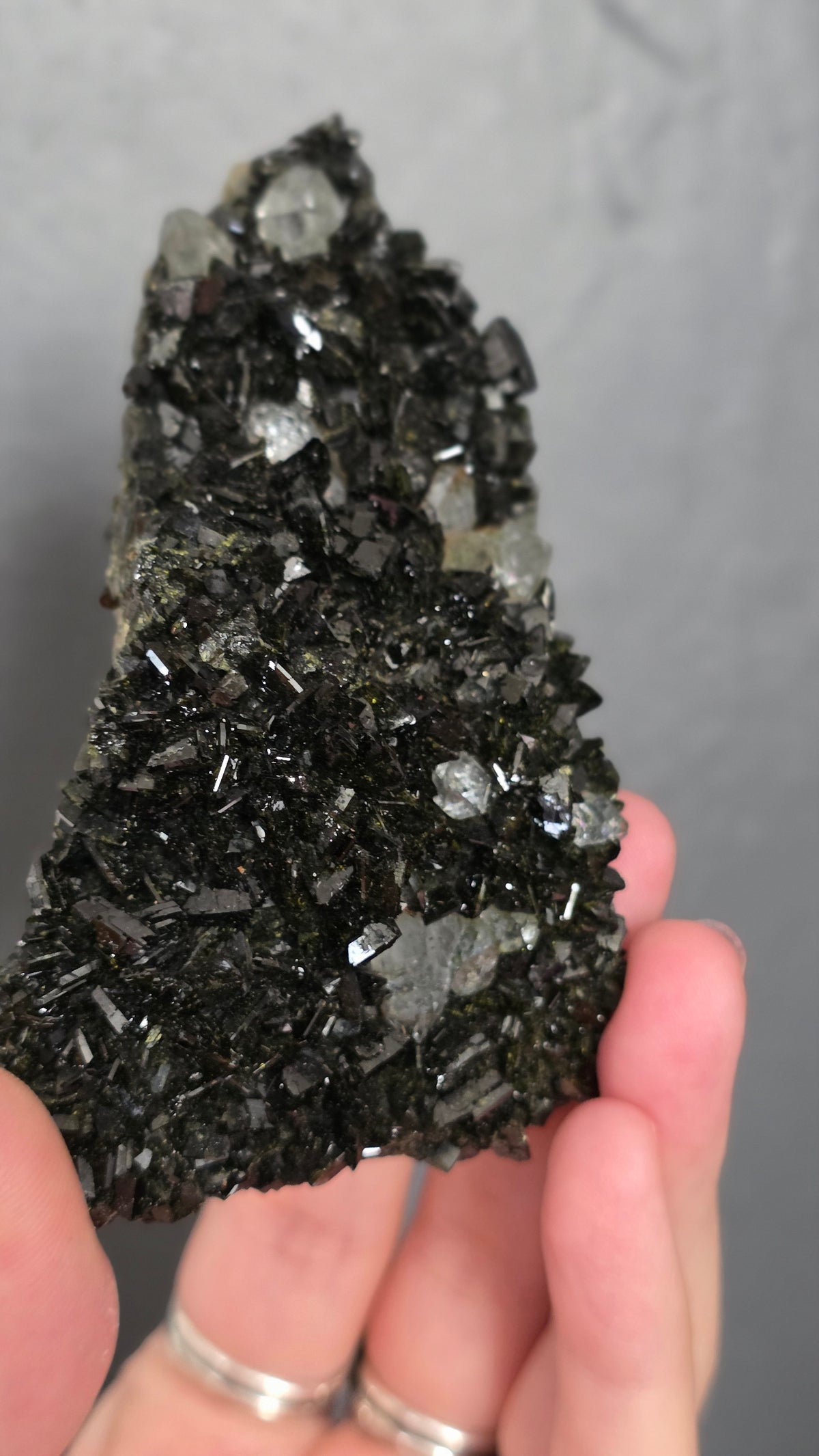 Epidote in Quartz