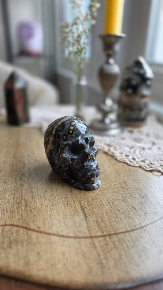 Ocean jasper skull 3