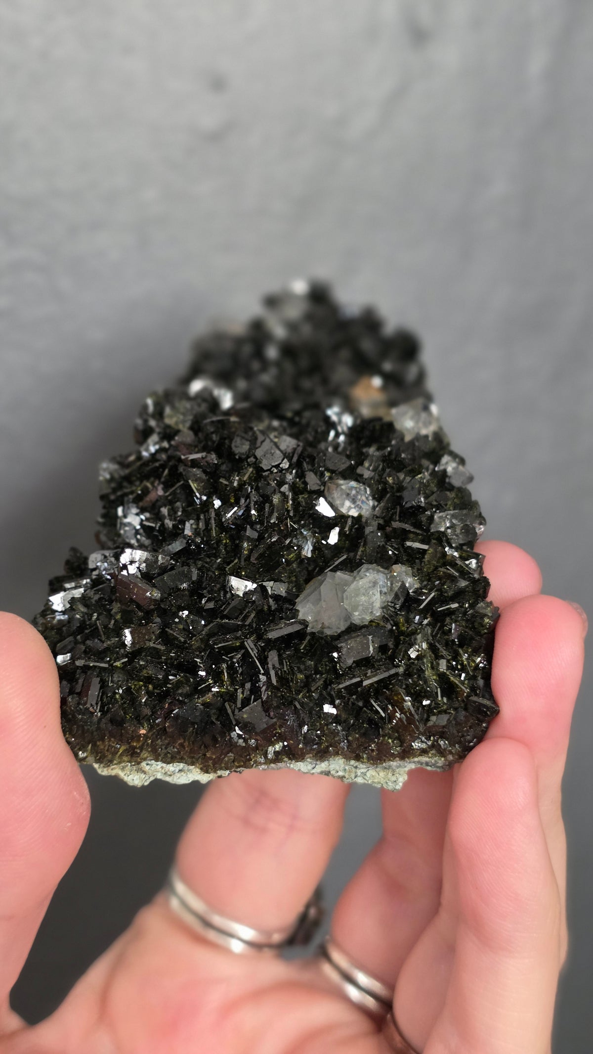 Epidote in Quartz