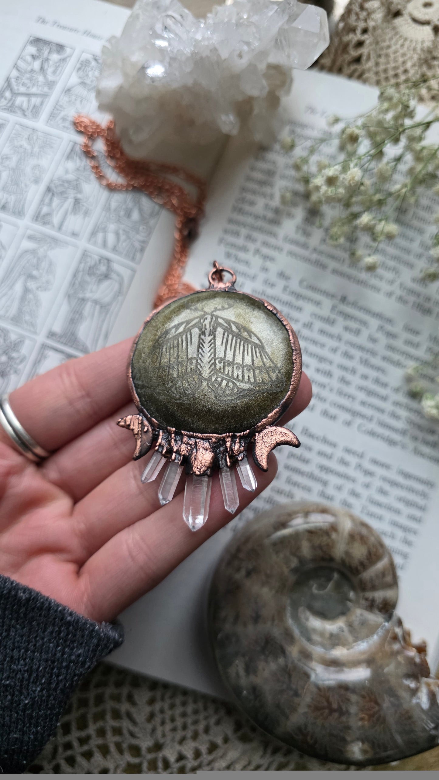 The Transformation Gold Sheen Obsidian Pendant