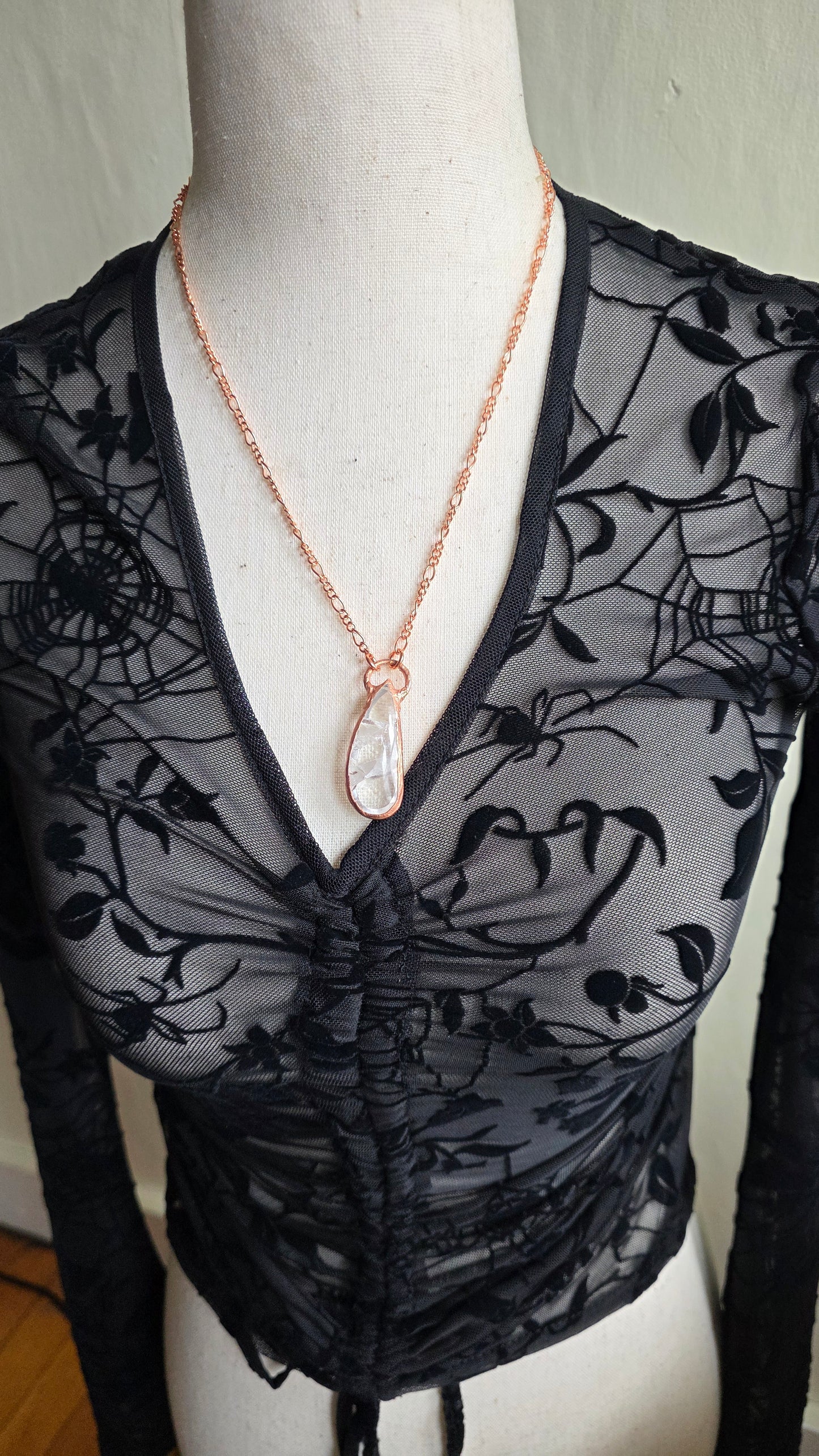 Manifestation Quartz Copper Necklace