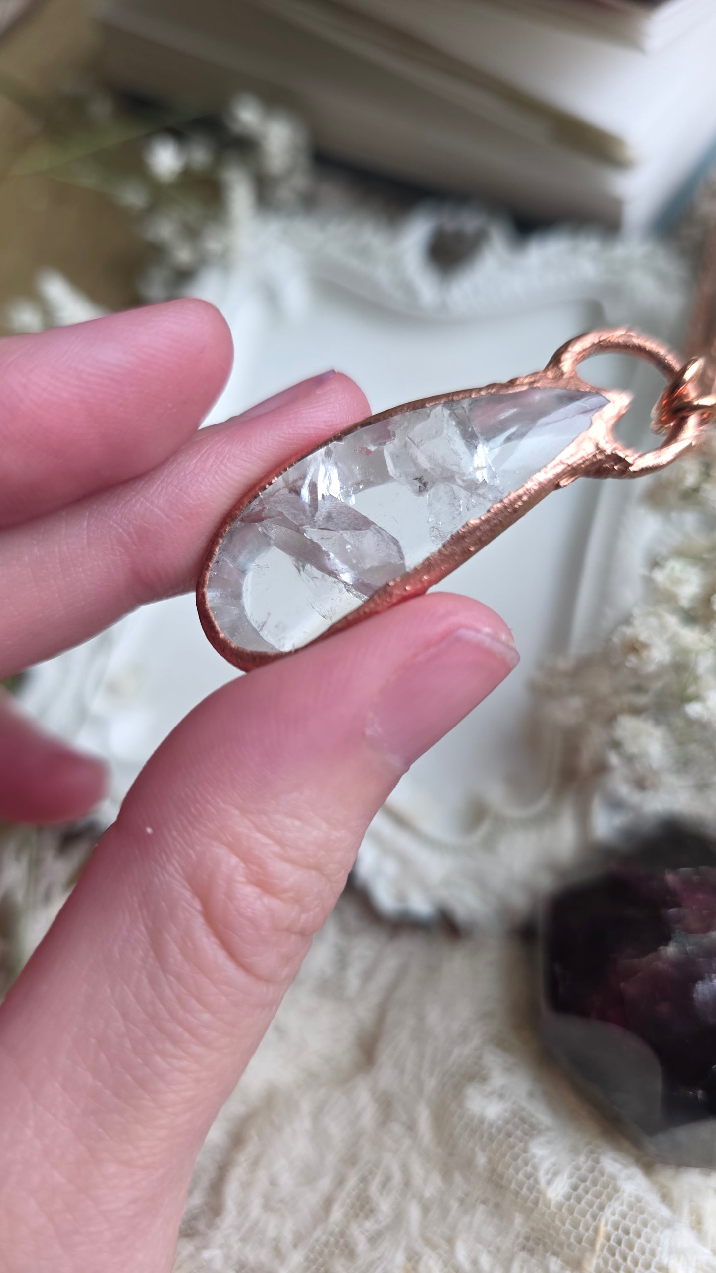 Manifestation Quartz Copper Necklace