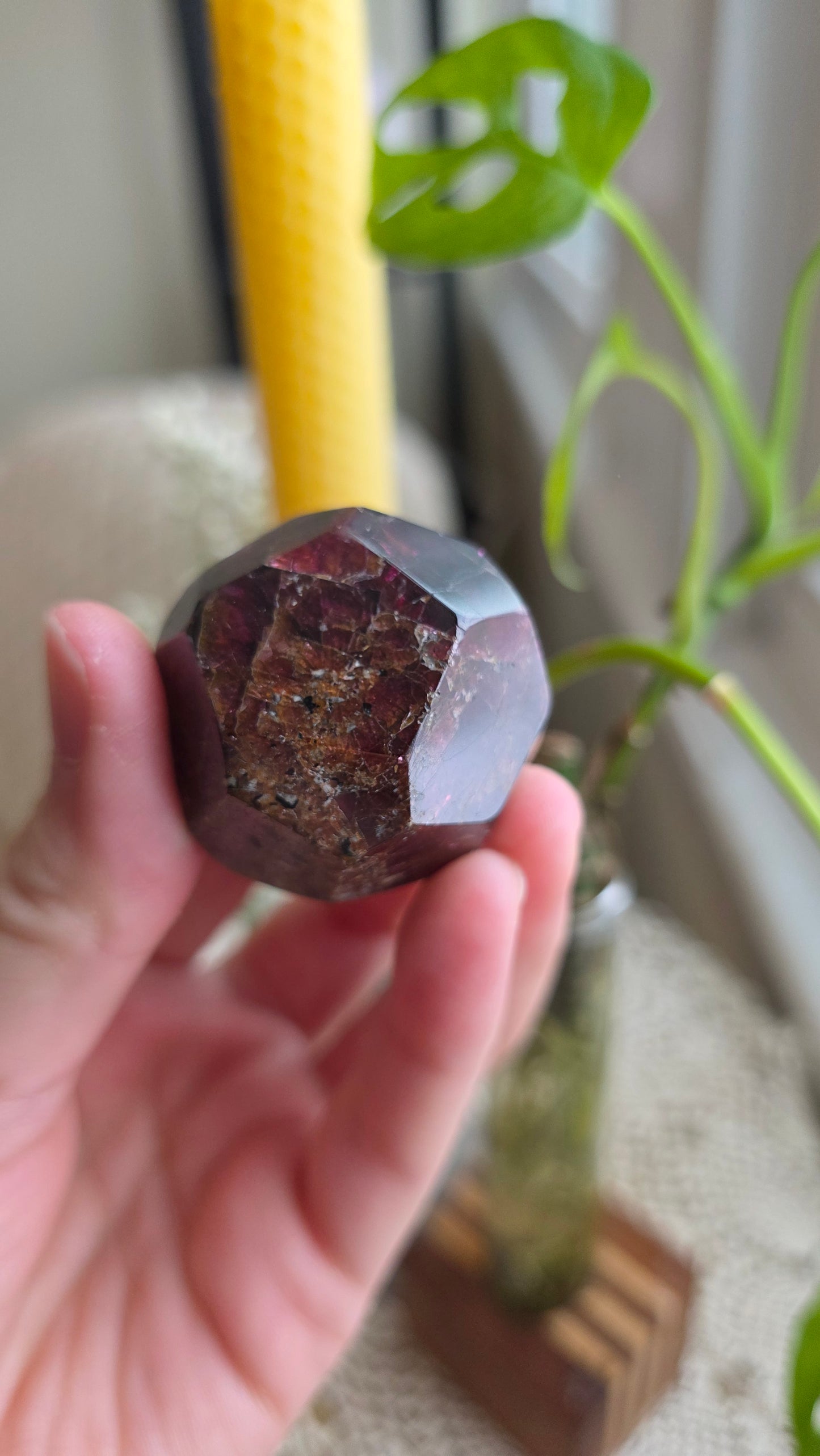 Raspberry Garnet Dodechahedron 15