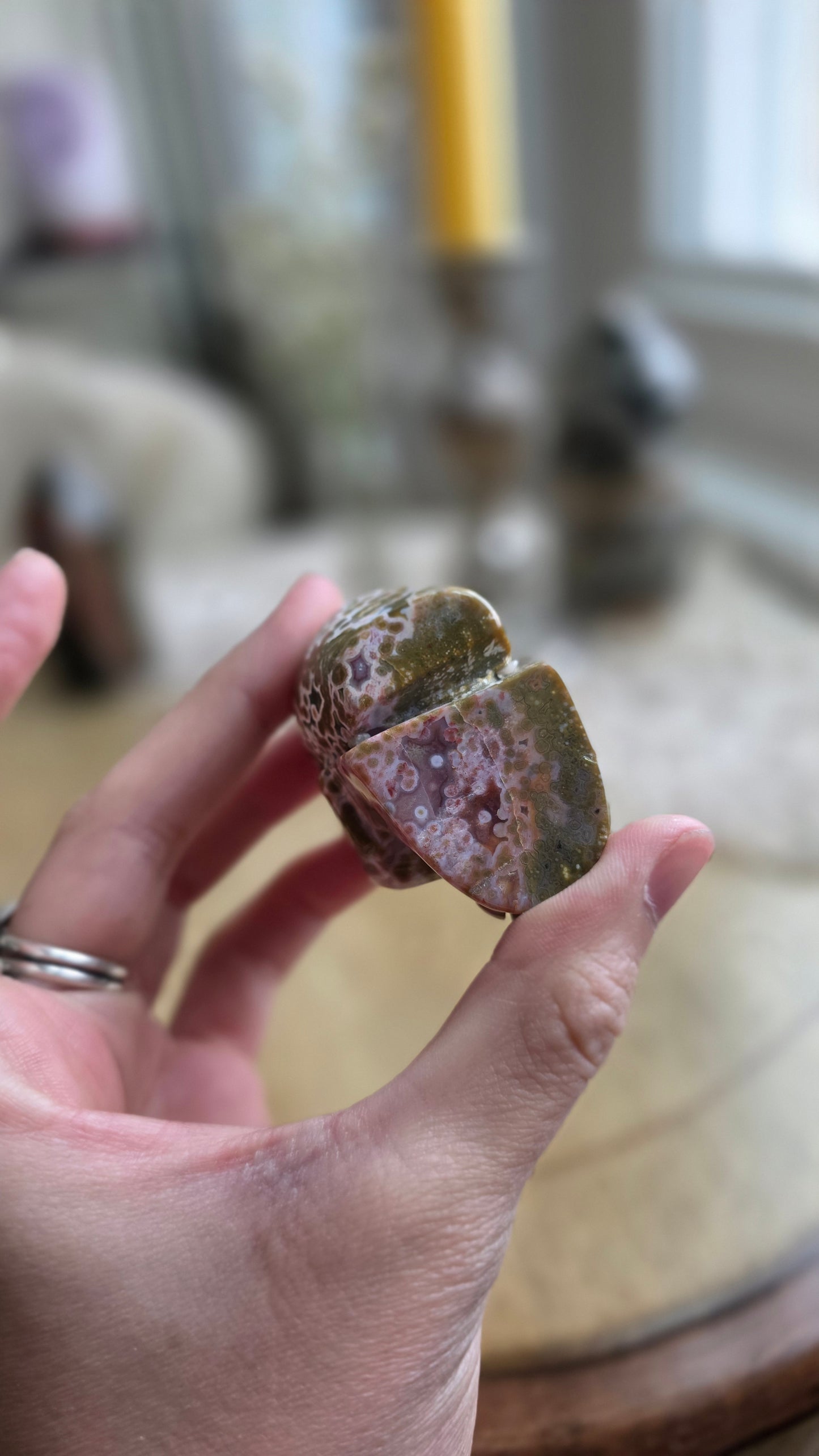 Ocean Jasper Skull 2