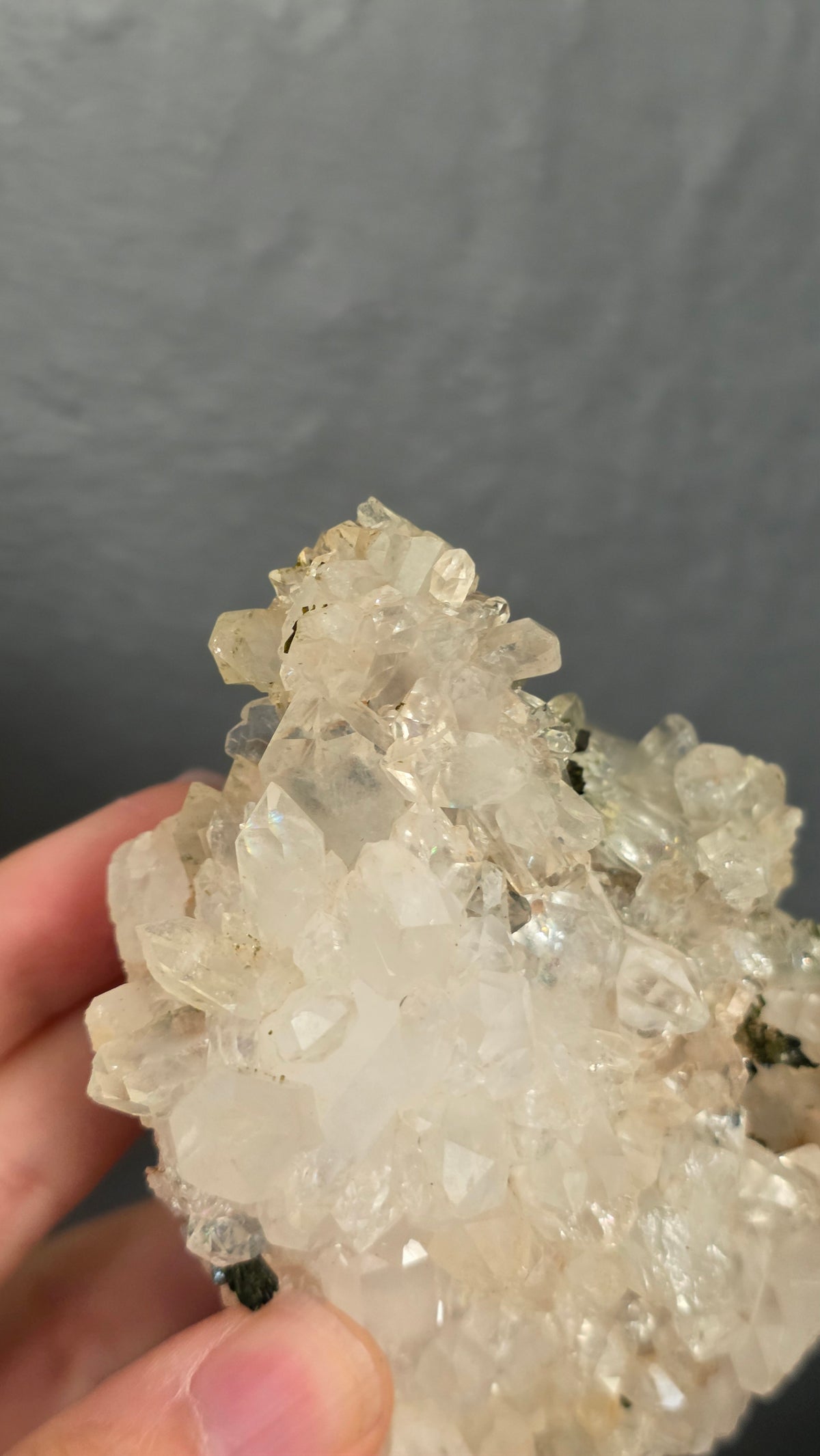 Epidote in Quartz