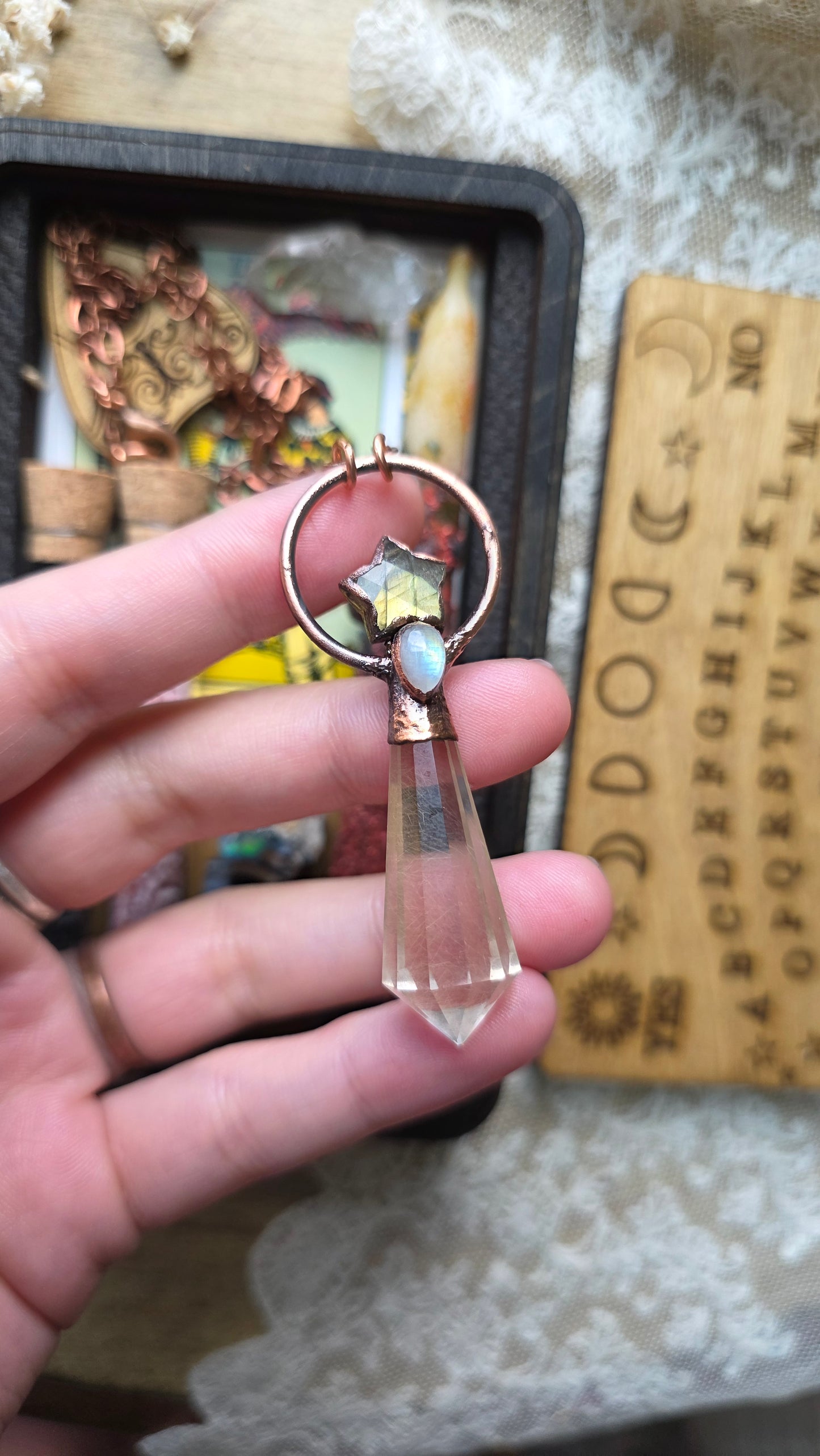 Stella: Wooden Ouija Spell and Pendulum Kit, Jdrewsilvers collaboration