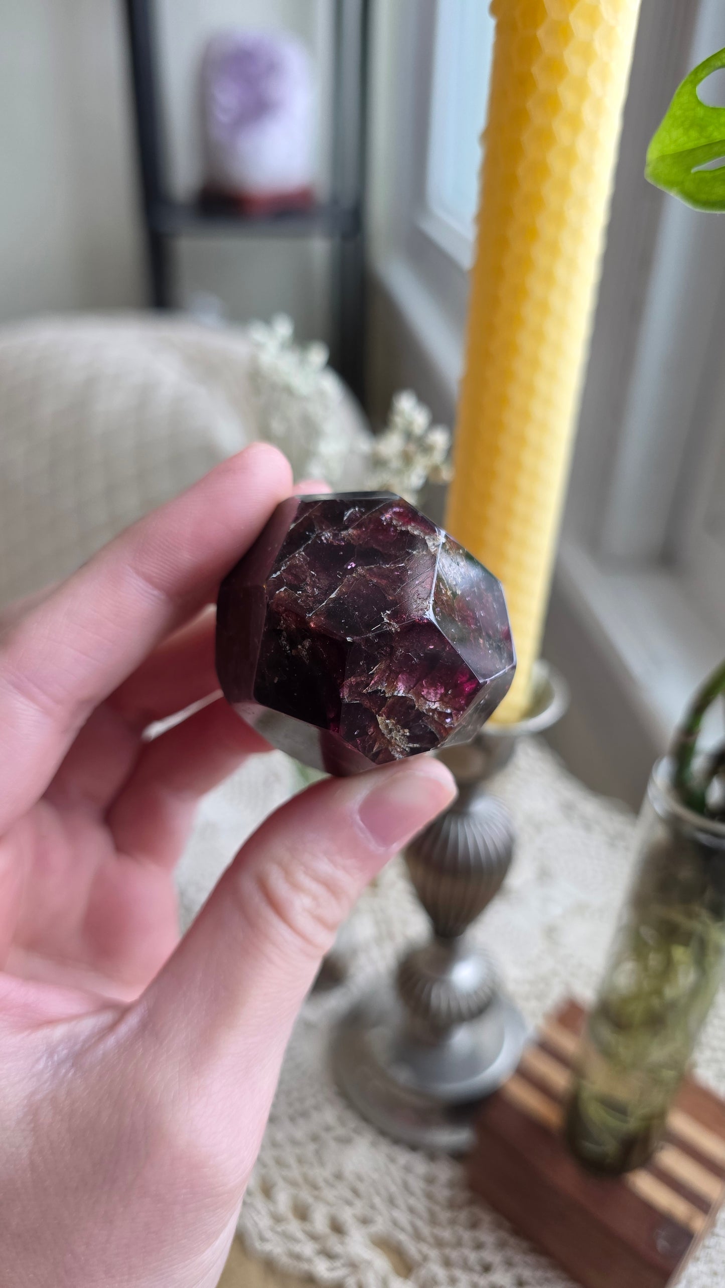 Raspberry Garnet Dodechahedron 3