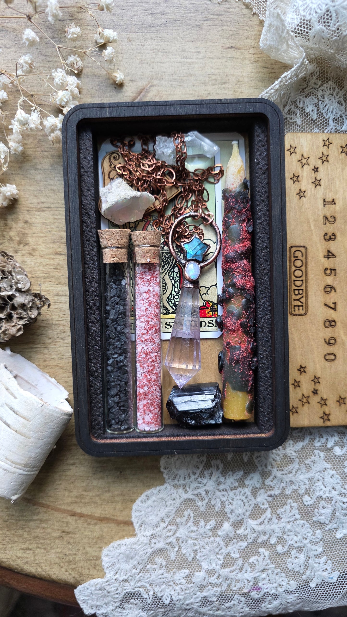 Astra: Wooden Ouija Spell and Pendulum Kit, Jdrewsilvers collaboration