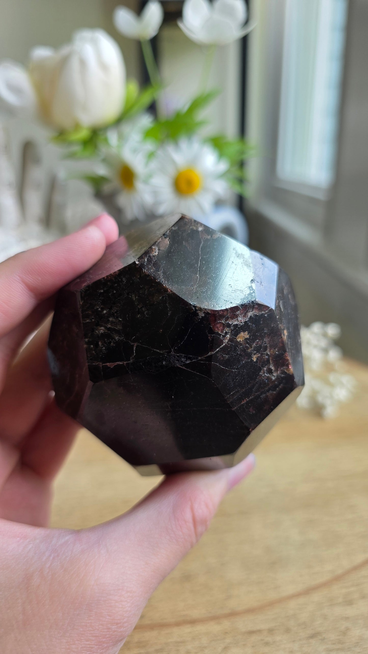 Garnet dodecahedron no.3