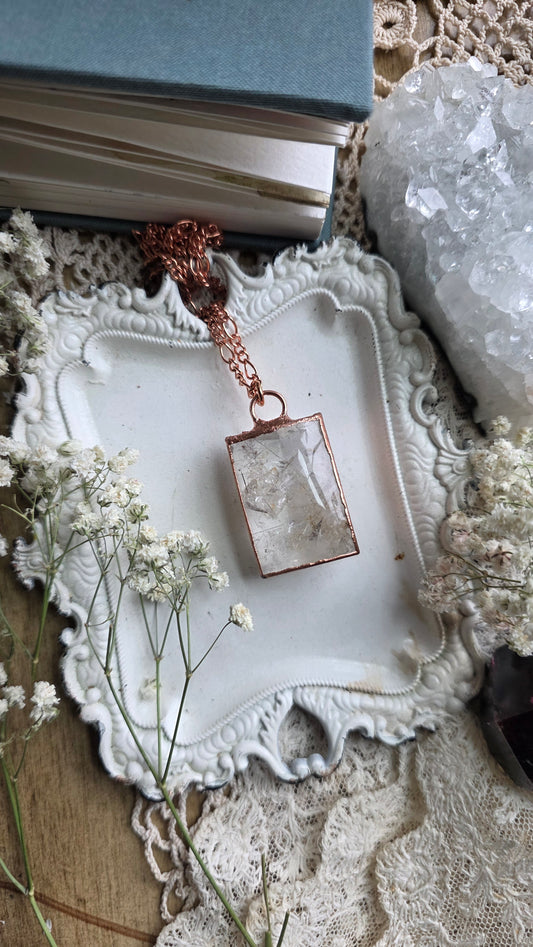 Manifestation Quartz Copper Necklace