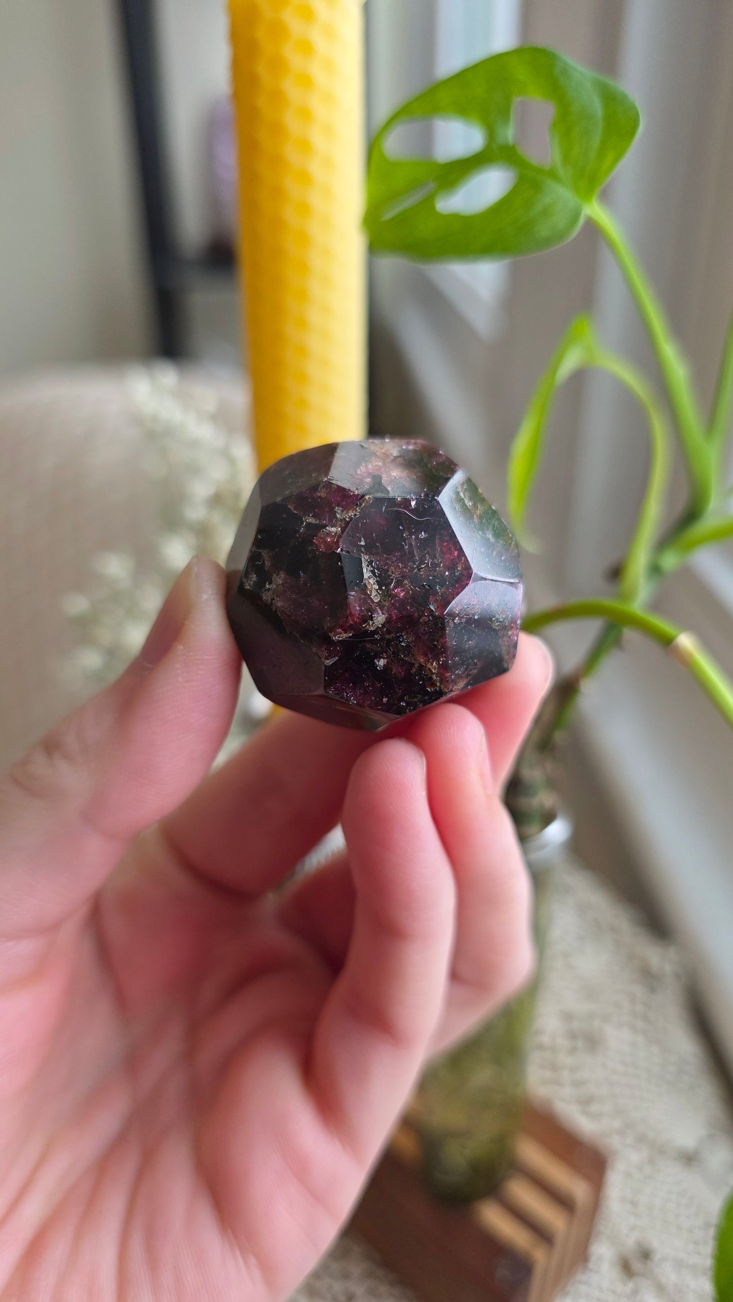 Raspberry Garnet Dodechahedron 11