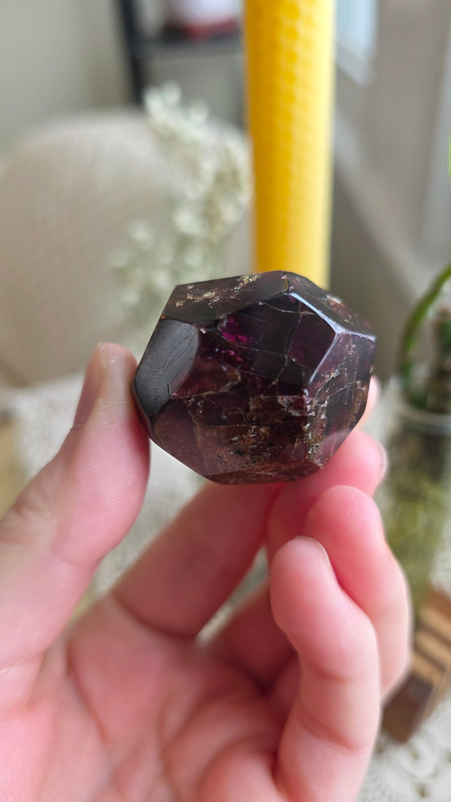 Raspberry Garnet Dodechahedron 15