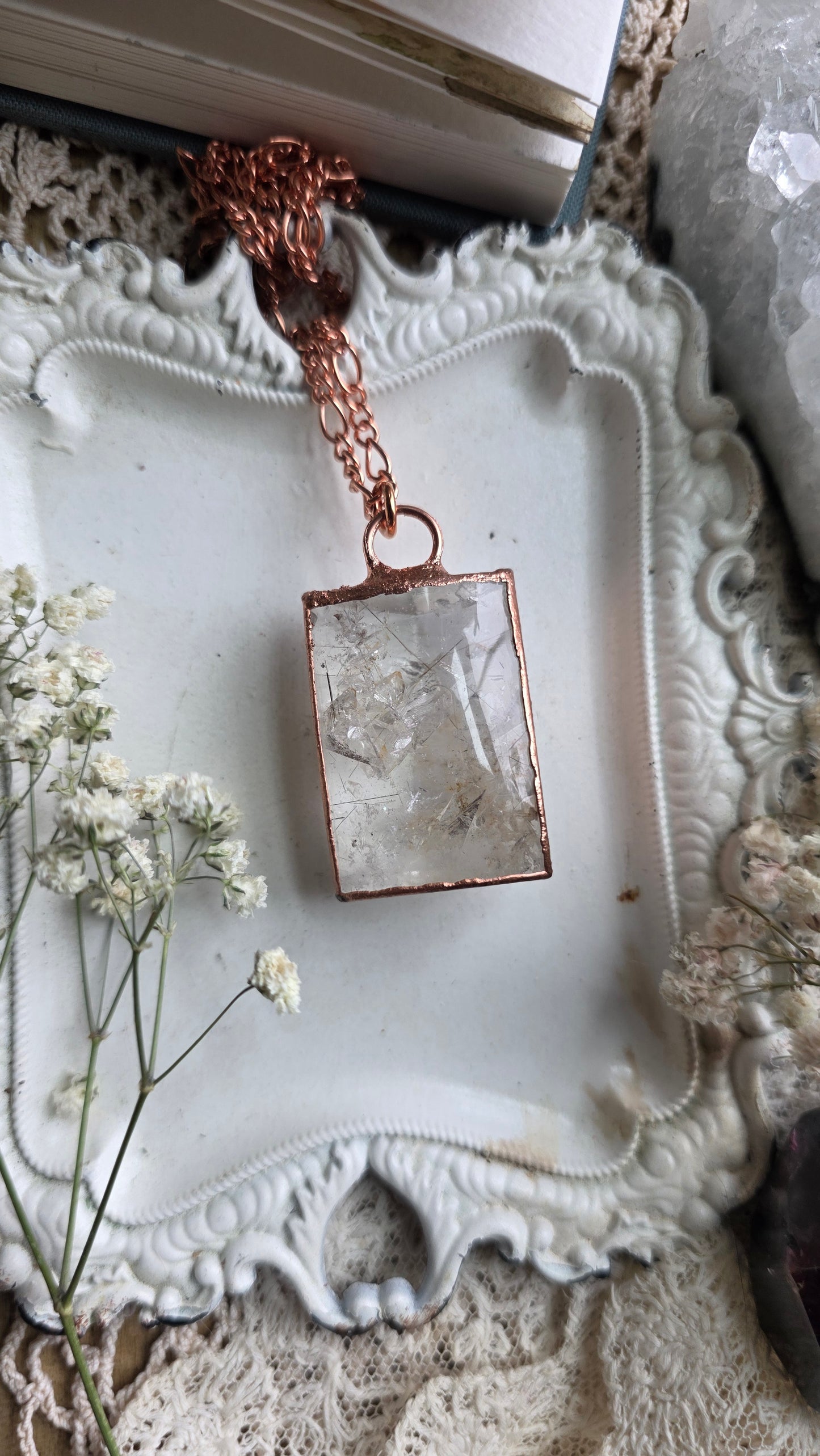 Manifestation Quartz Copper Necklace