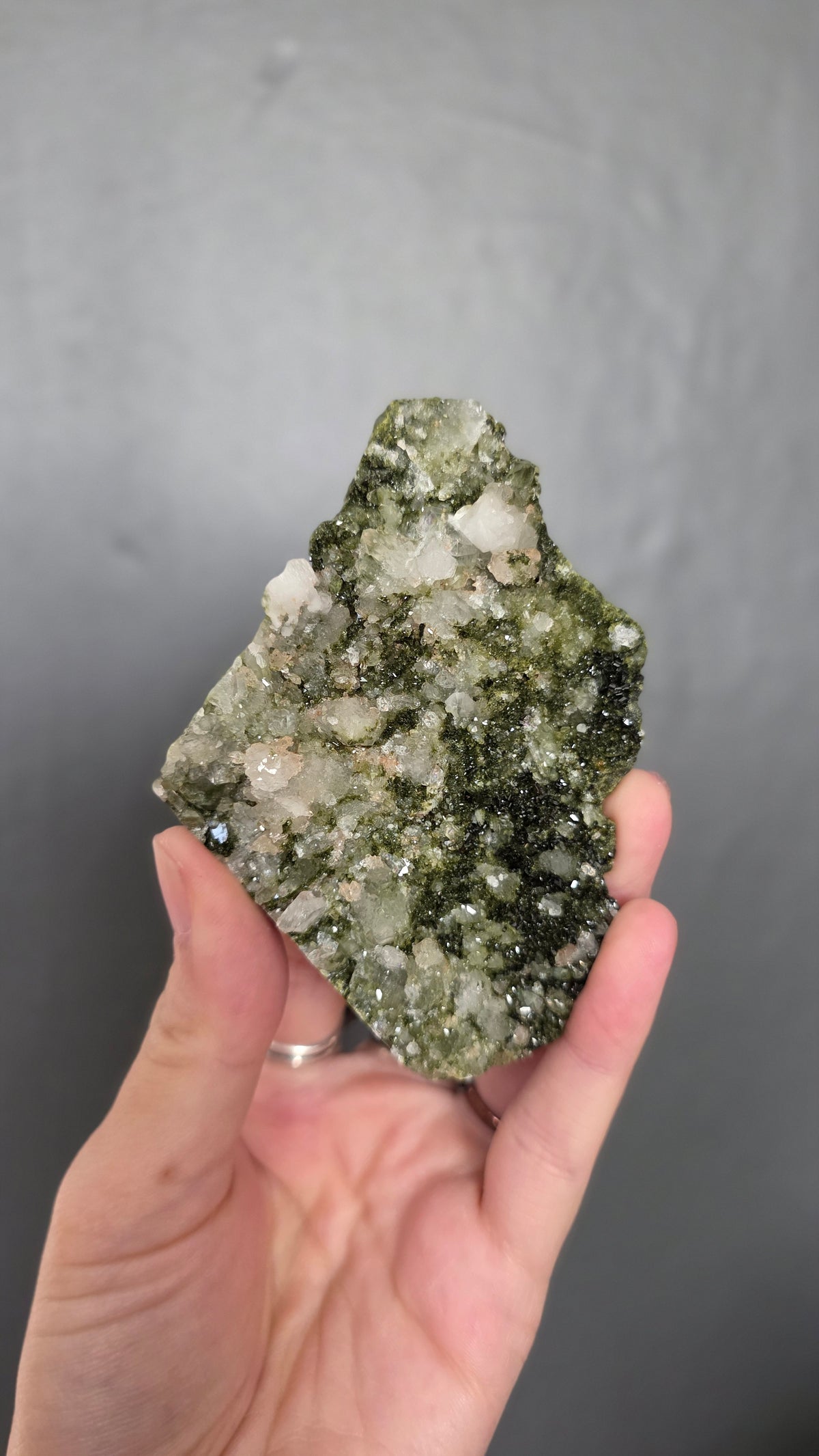 Epidote in Quartz