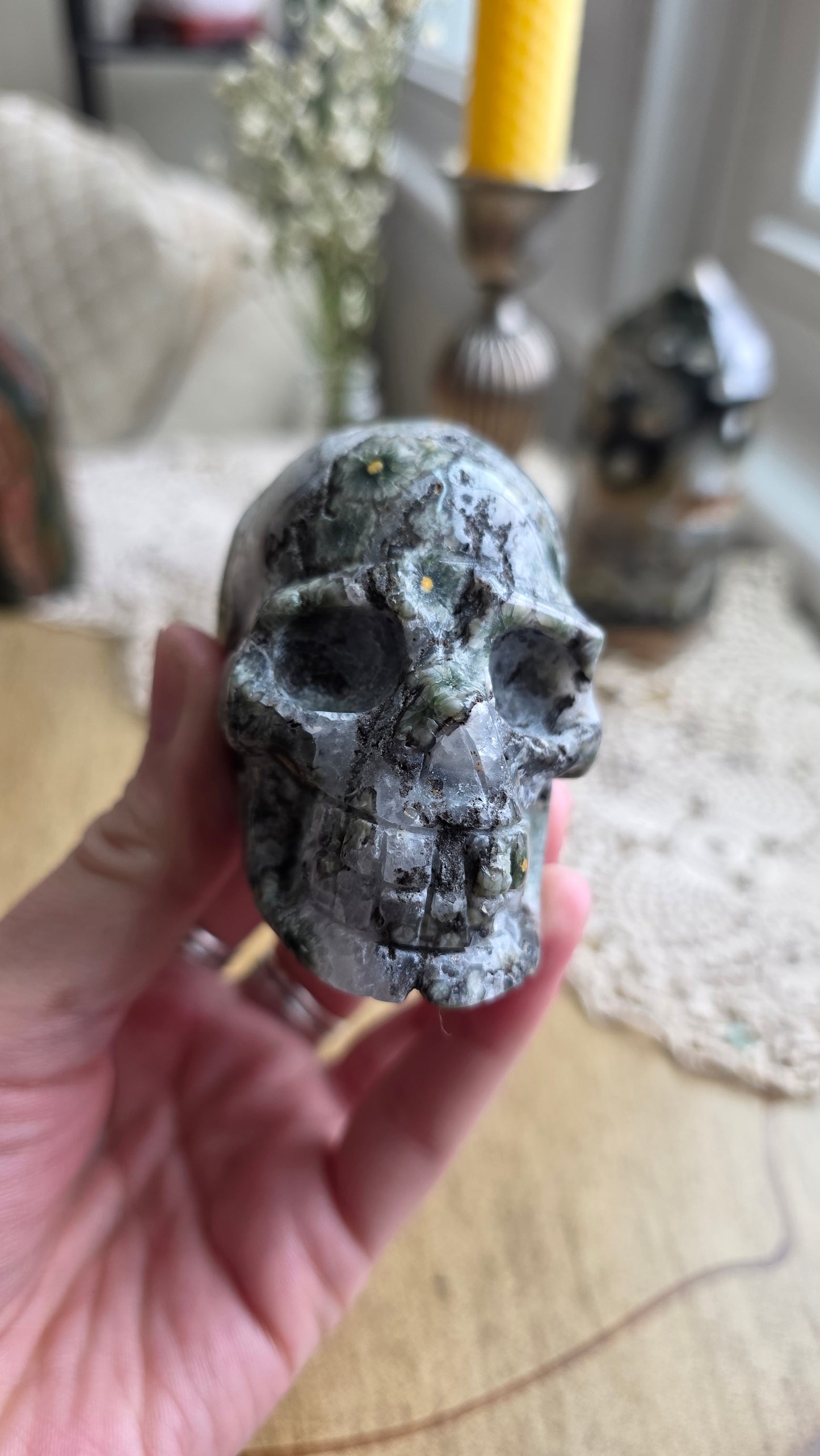 Ocean Jasper Skull 1