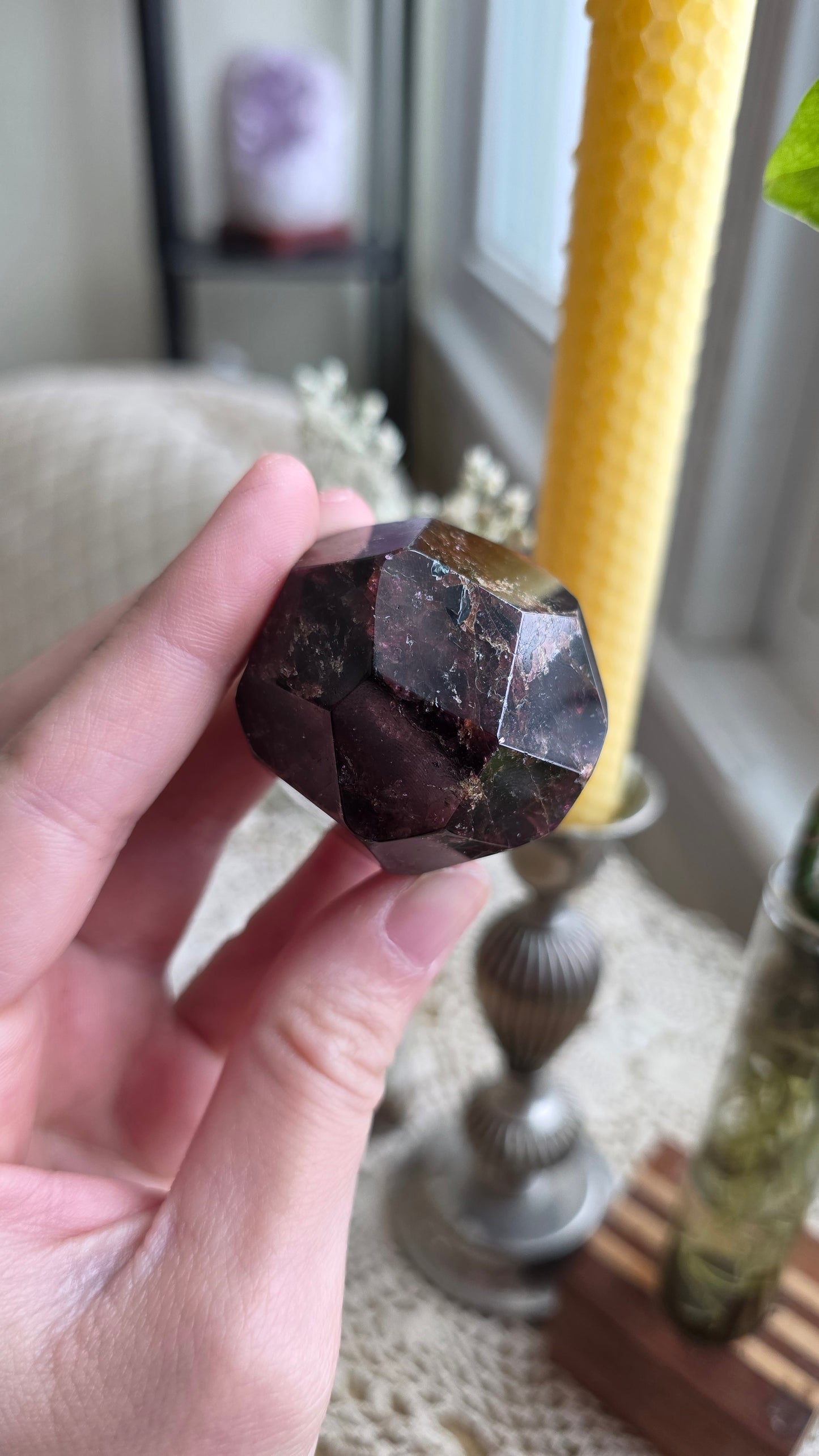 Raspberry Garnet Dodechahedron 3